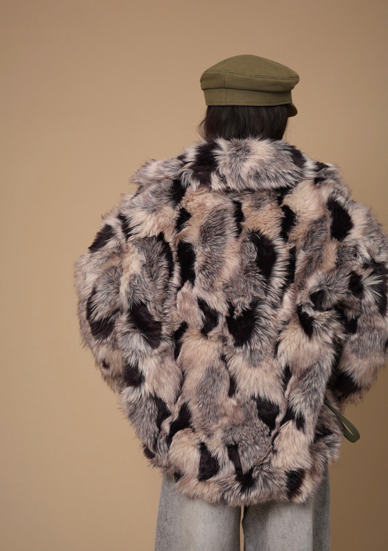 ECOPELLICCIA LAUREE BEIGE/NERA