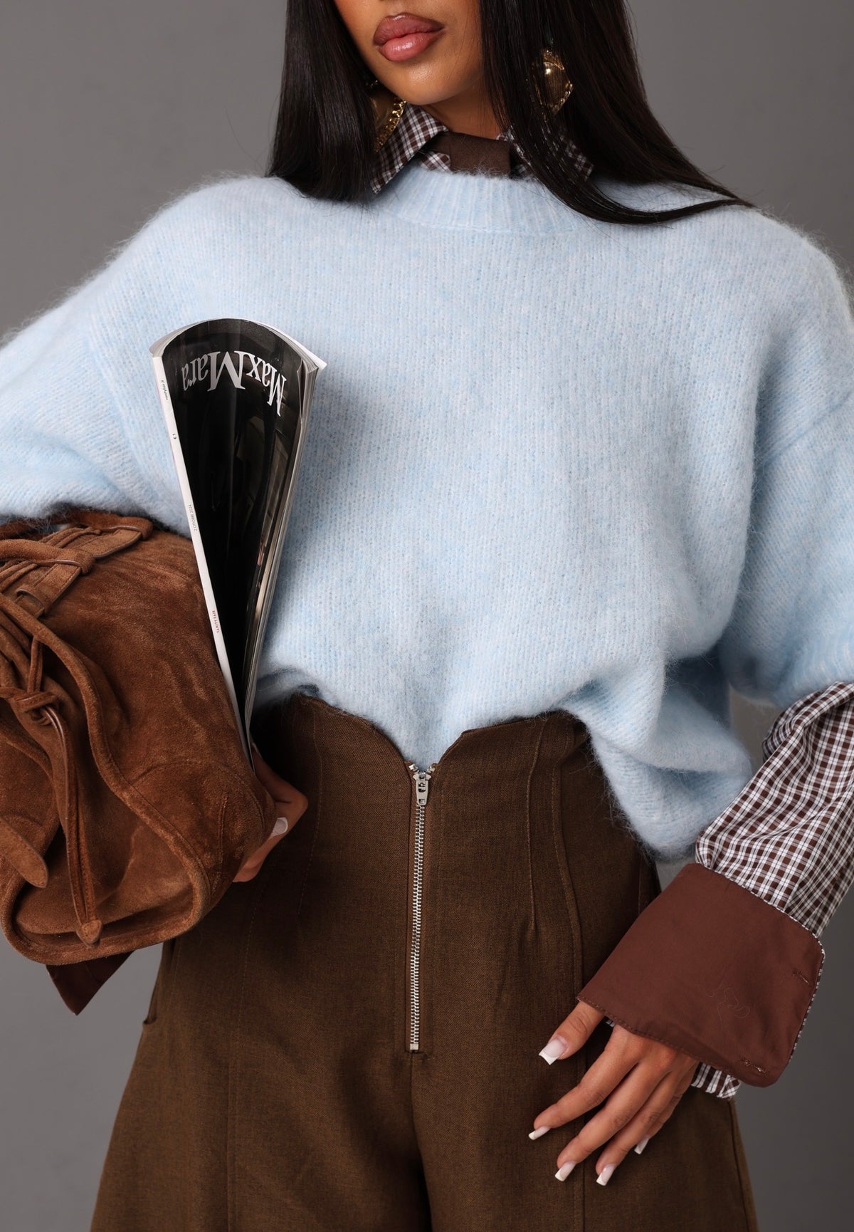 PULL MANICA CORTA SIMPLE AZZURRO PASTELLO
