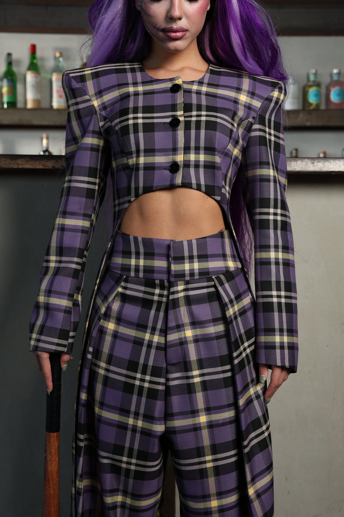 BLAZER TARTAN CHUCKY VIOLA BY MARZIA MANGO