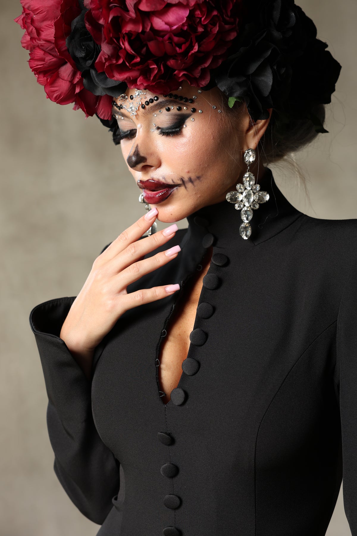 VESTITO MANICHE LUNGHE MADAME NERO BY MARZIA MANGO