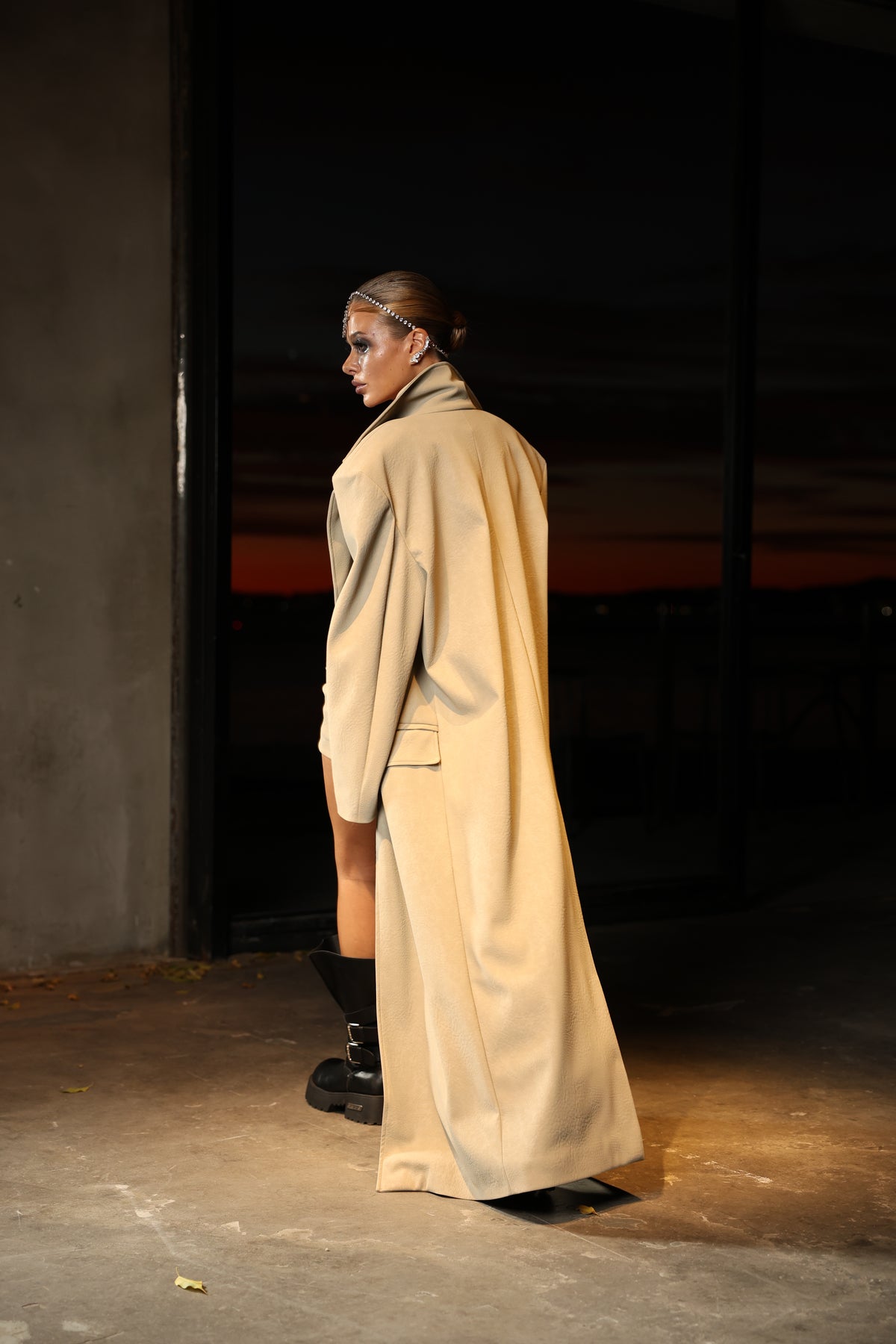 TRENCH ECOPELLE JACK BEIGE BY MARZIA MANGO