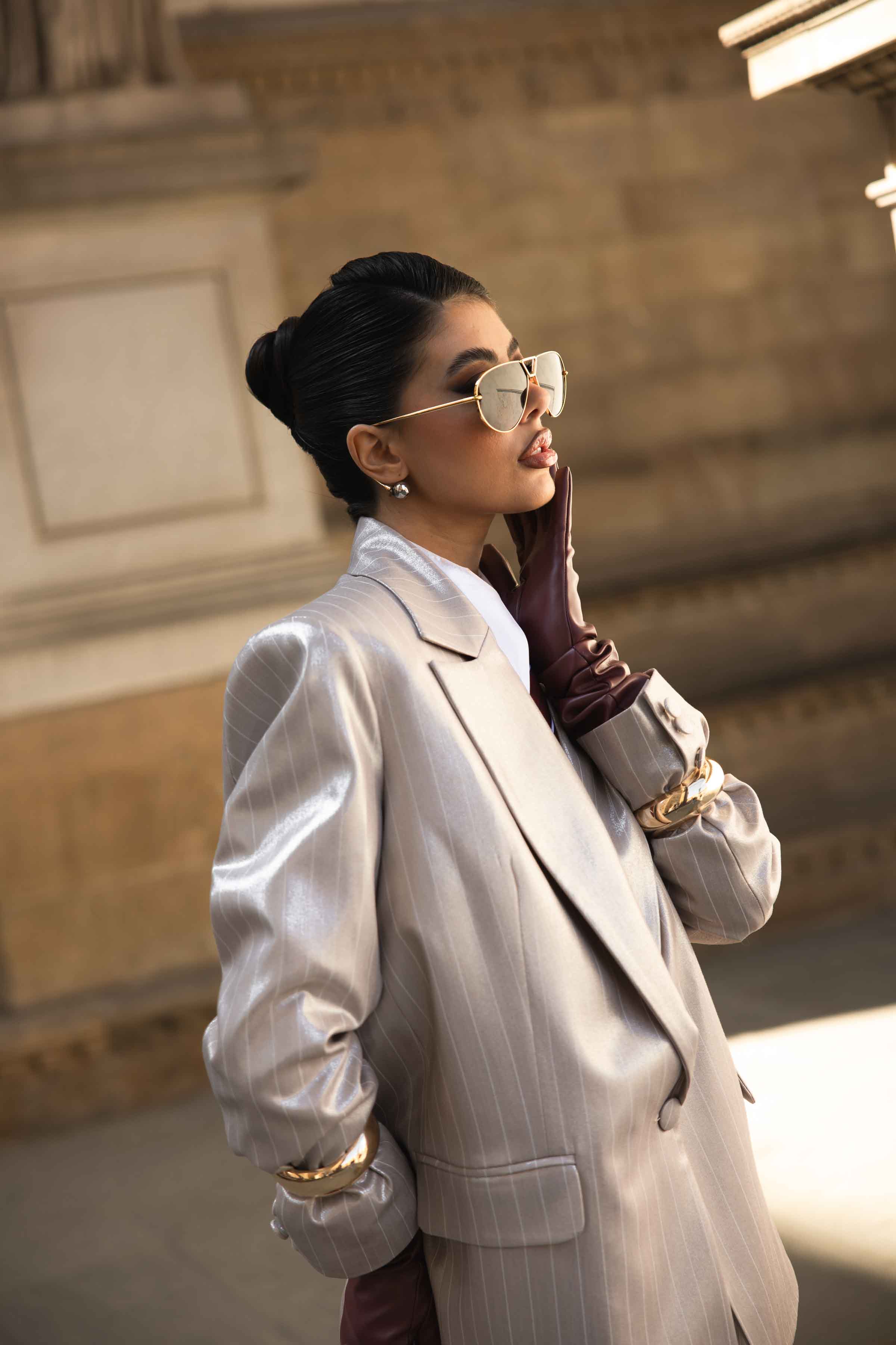 BLAZER GESSATO SIGNORIA PLACCATO BY MARZIA MANGO