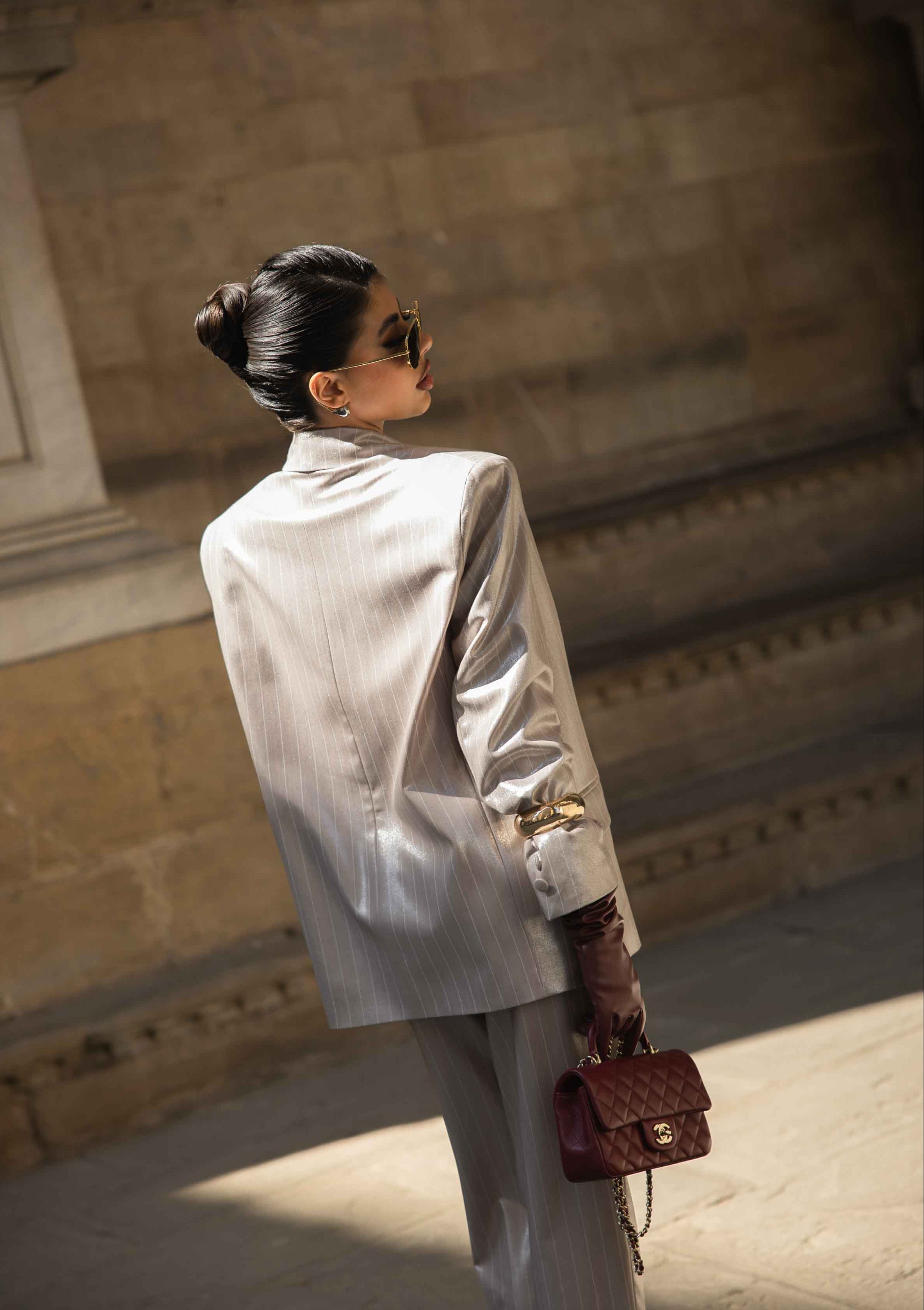 BLAZER GESSATO SIGNORIA PLACCATO BY MARZIA MANGO