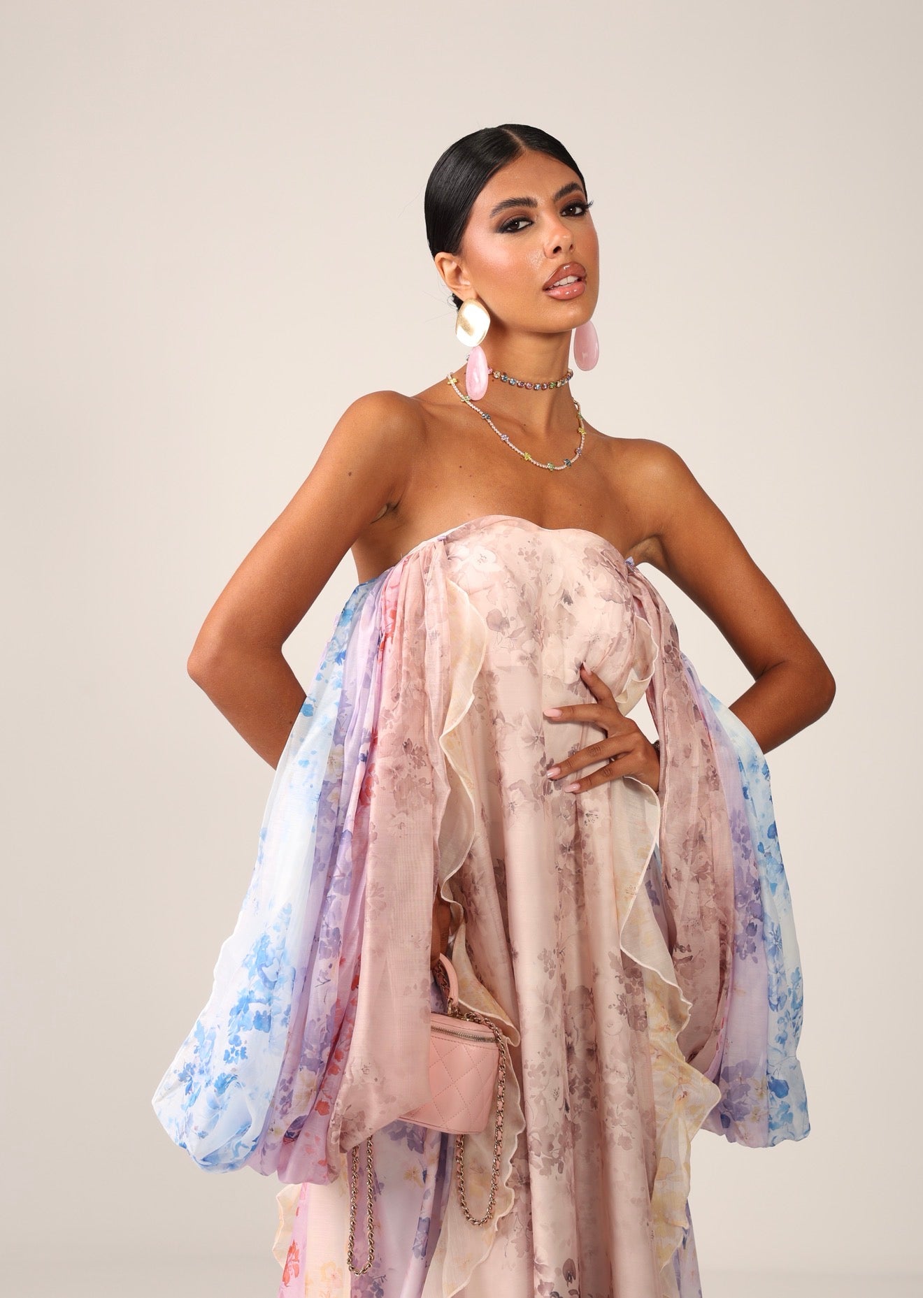 VESTITO FIORATO KINSLEY MULTICOLOR