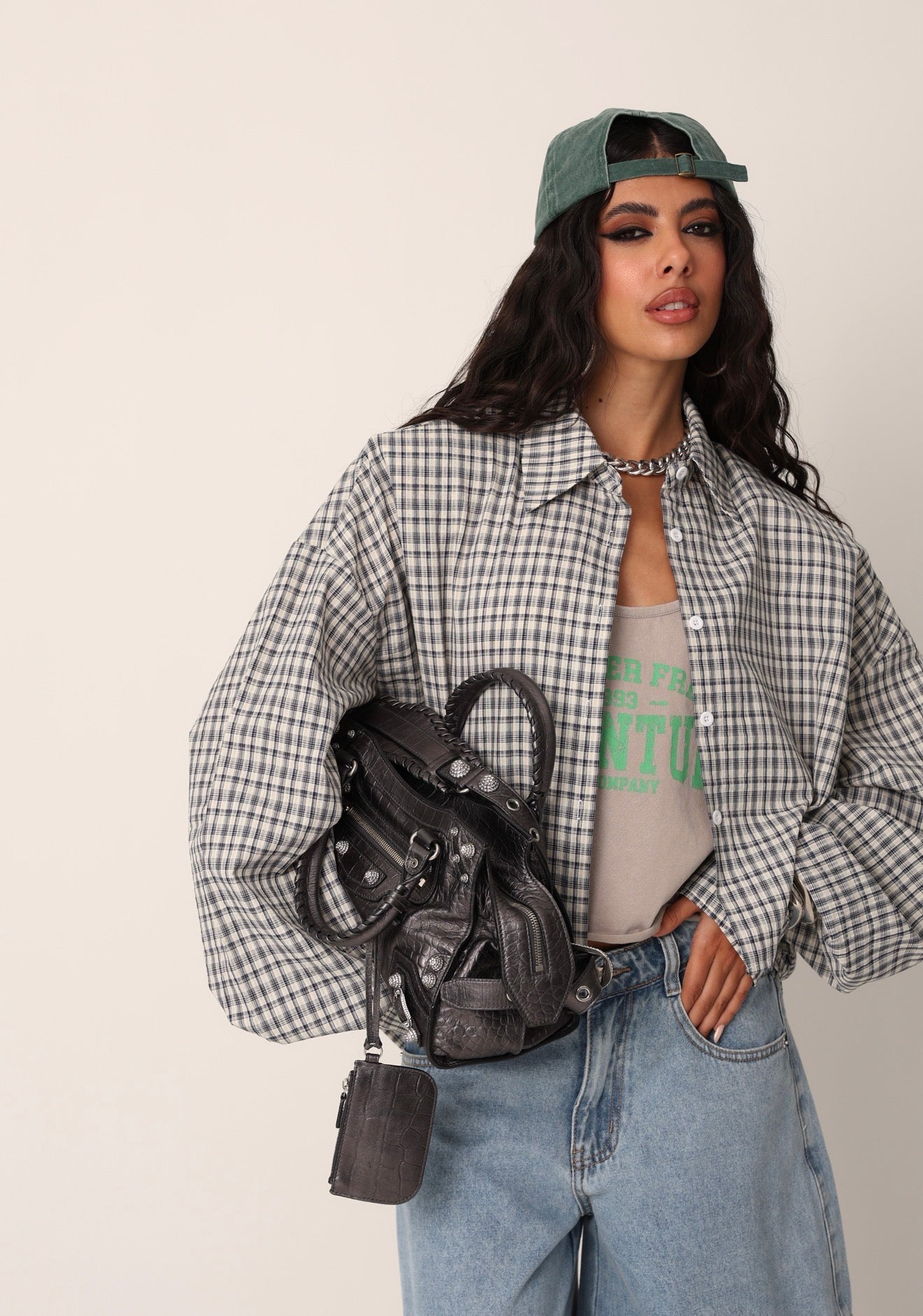 CAMICIA QUADRI LOOP PANNA