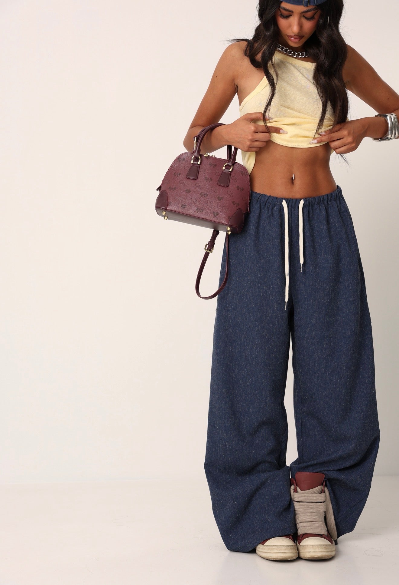 PANTALONI LOLLO EFFETTO DENIM