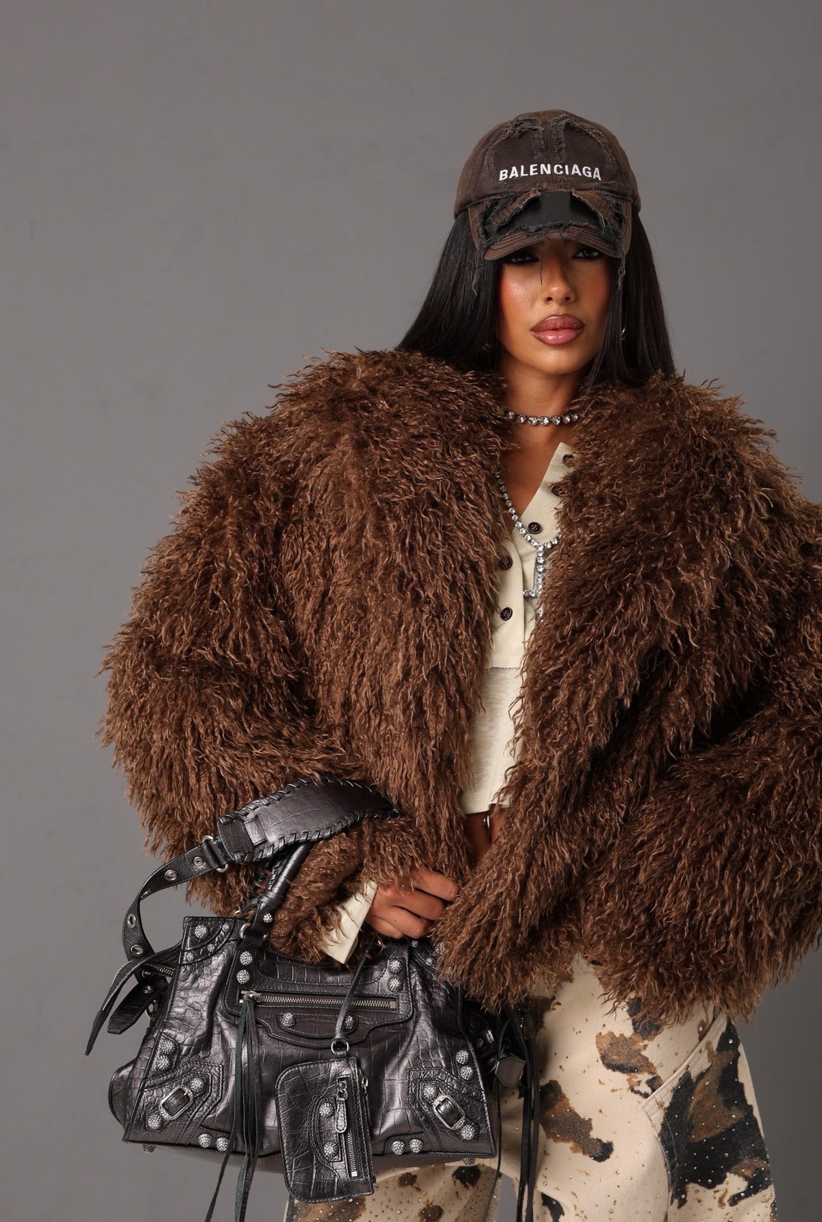 ECO-PELLICCIA BETSY MARRONE