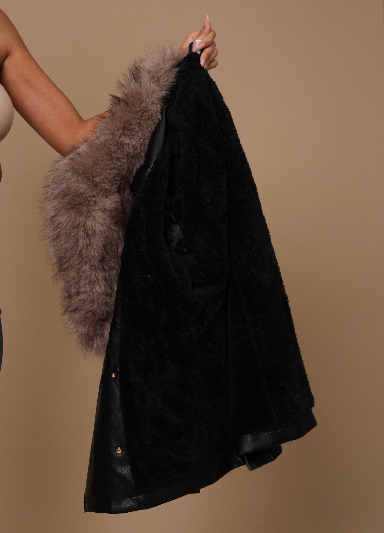 GIACCA ECOPELLE FLORENCE NERA