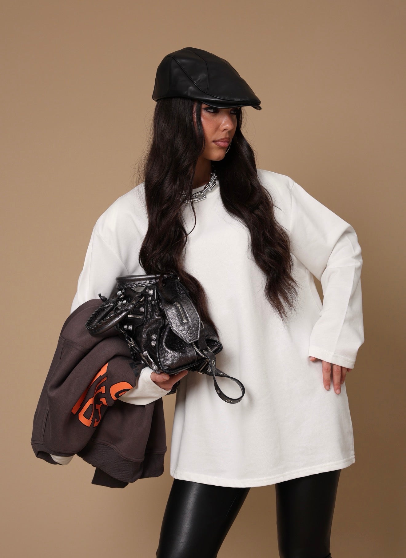 MAGLIA SPALLINE MAIKA BIANCA