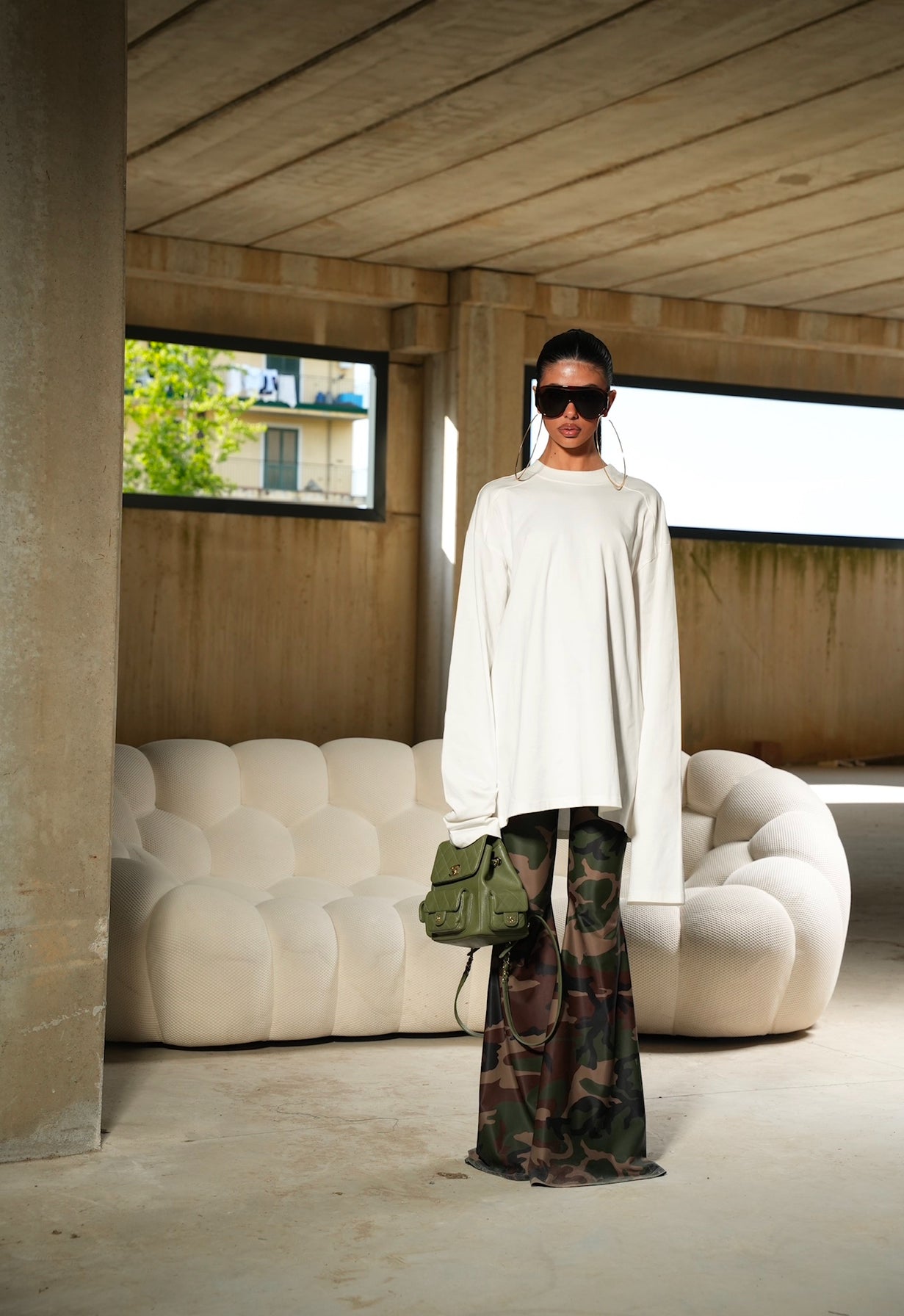 Pantaleggings zampa Papel camouflage