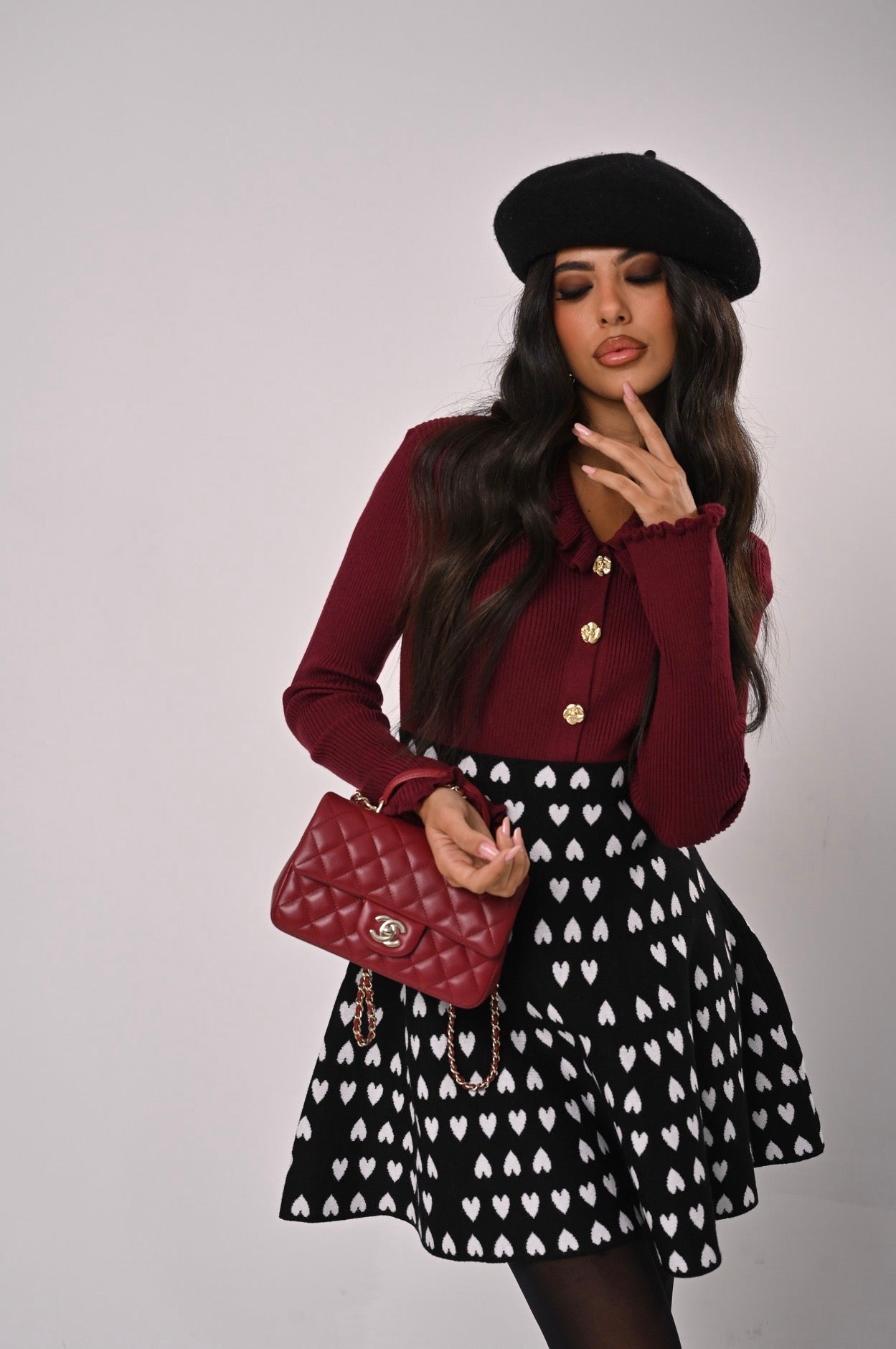 CARDIGAN DORA BORDEAUX