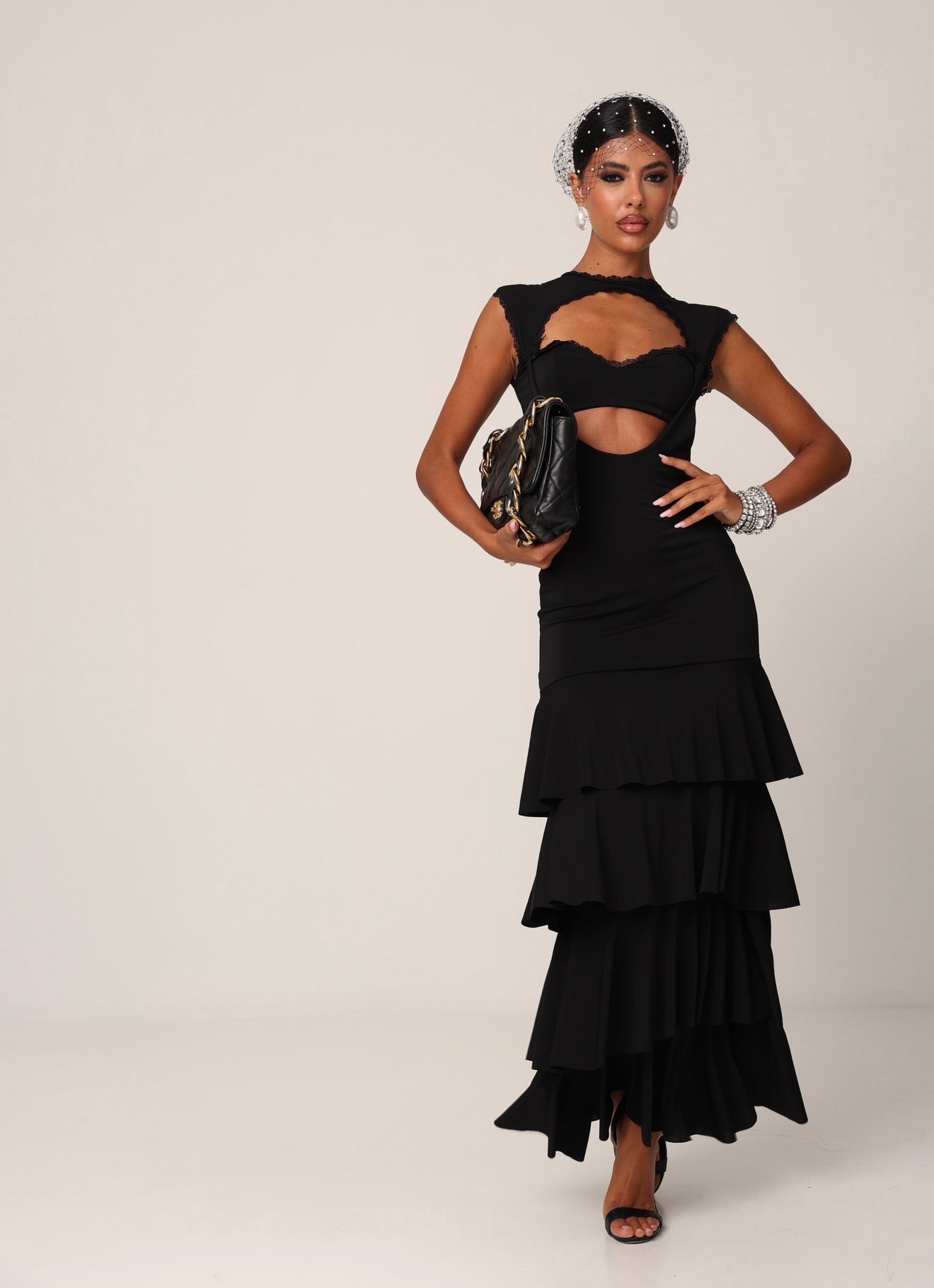 VESTITO BALZE ITACA NERO