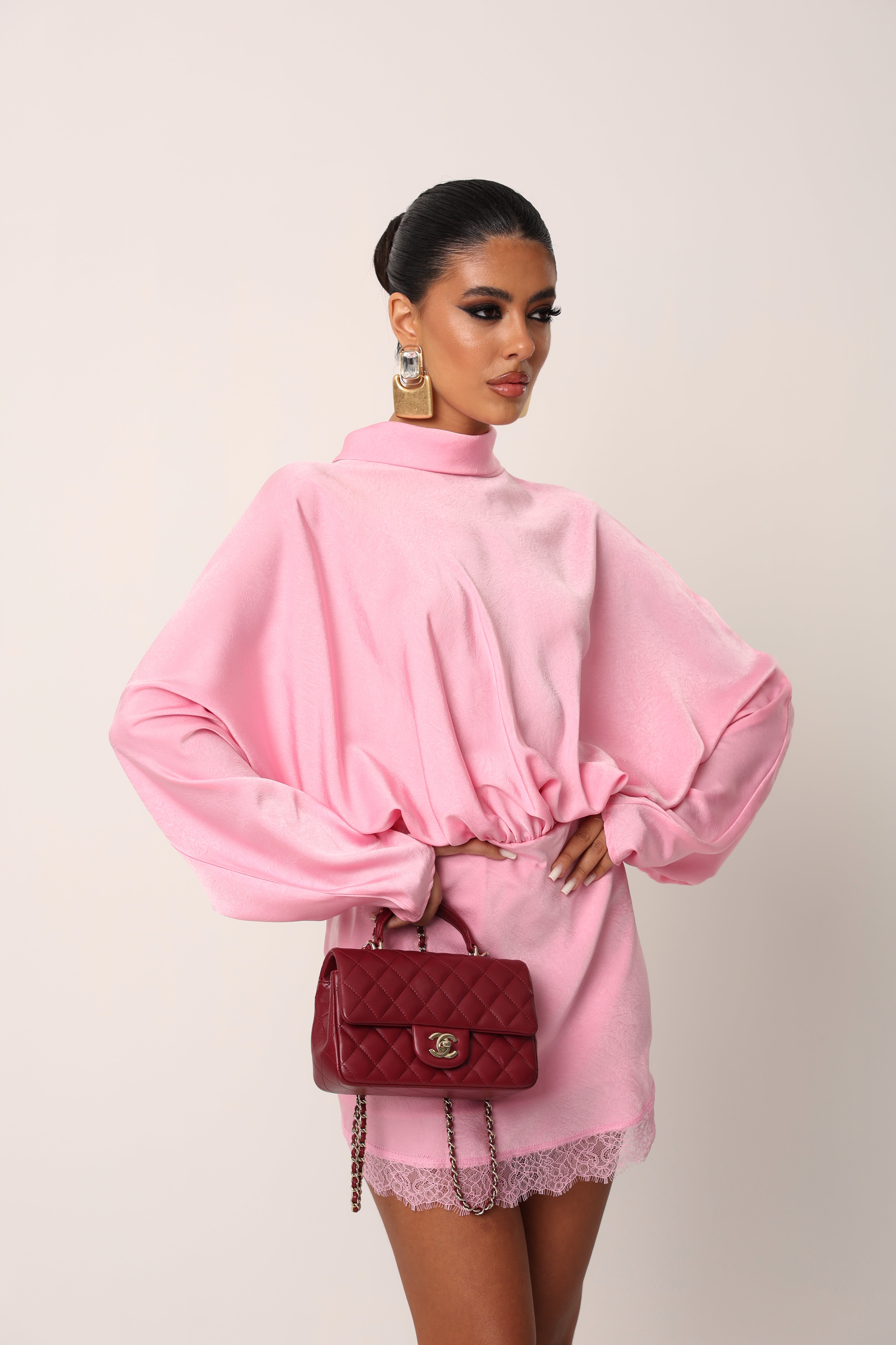 VESTITO RASO KALUA ROSA