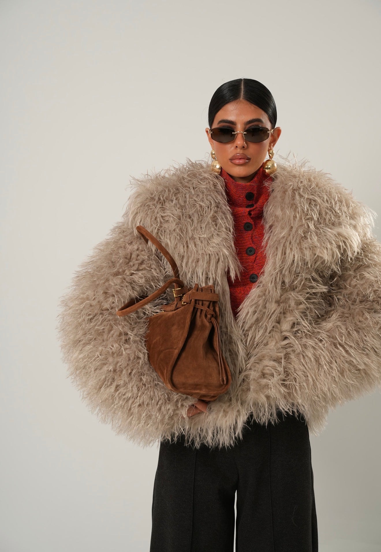 ECOPELLICCIA CORTA '"I NEED YOU" BEIGE BY MARZIA MANGO