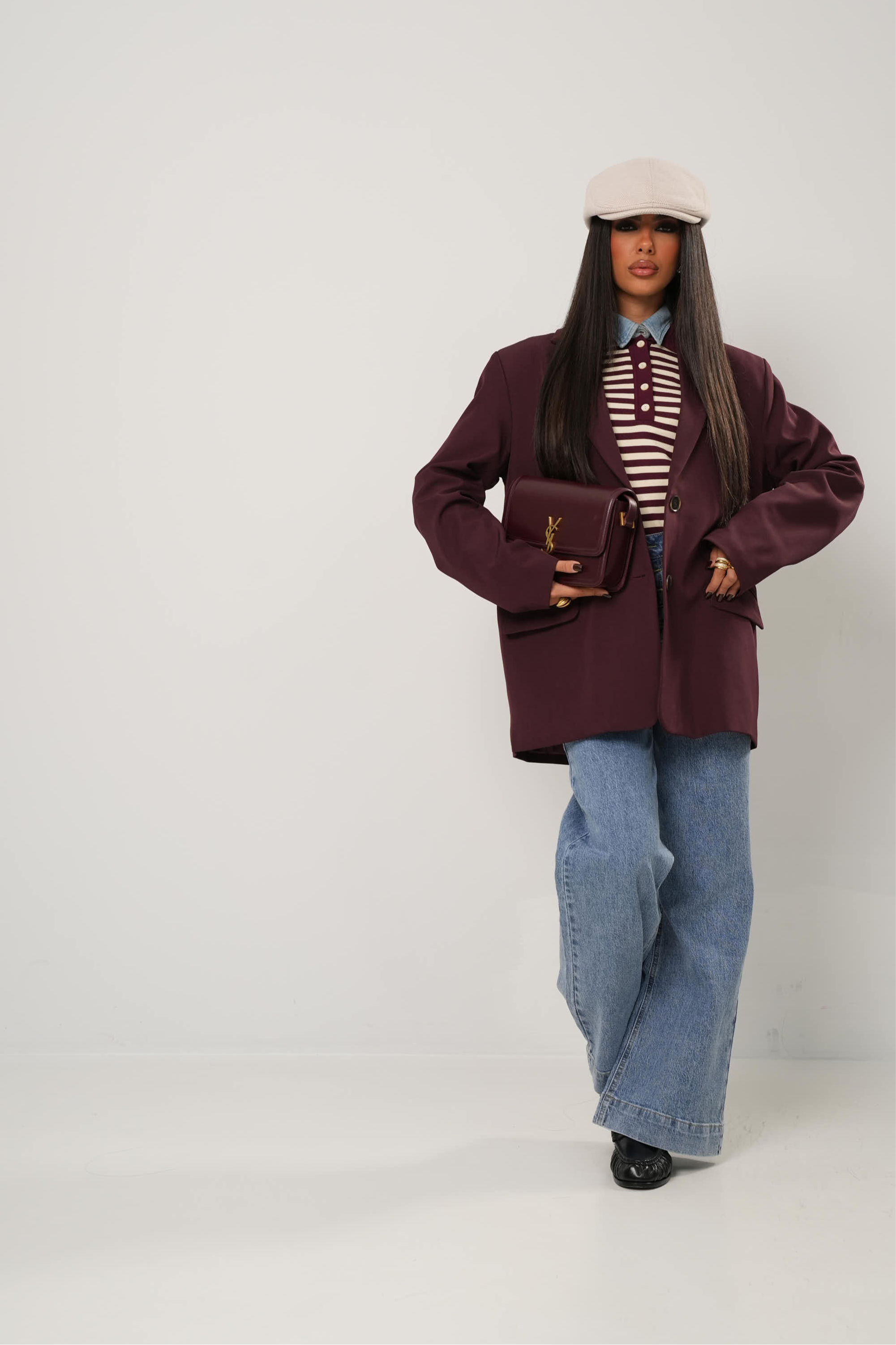 BLAZER GRETA BORDEAUX