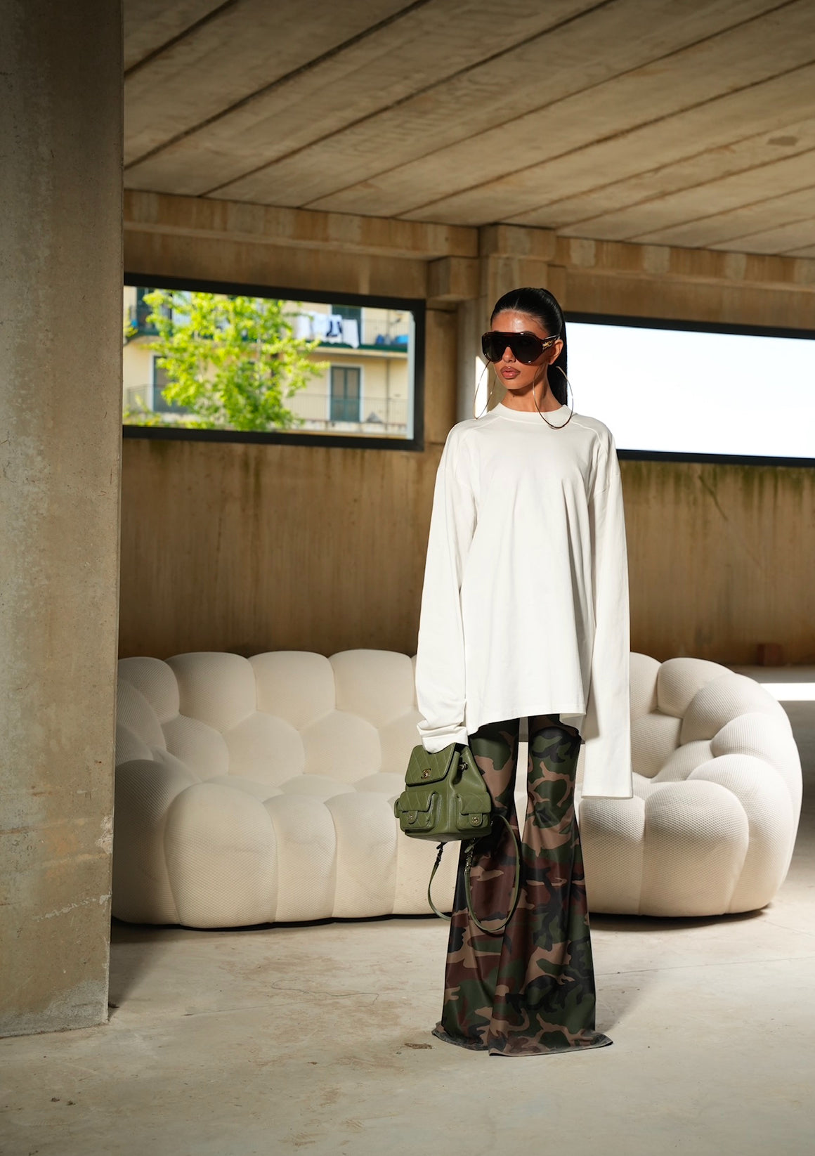 Pantaleggings zampa Papel camouflage