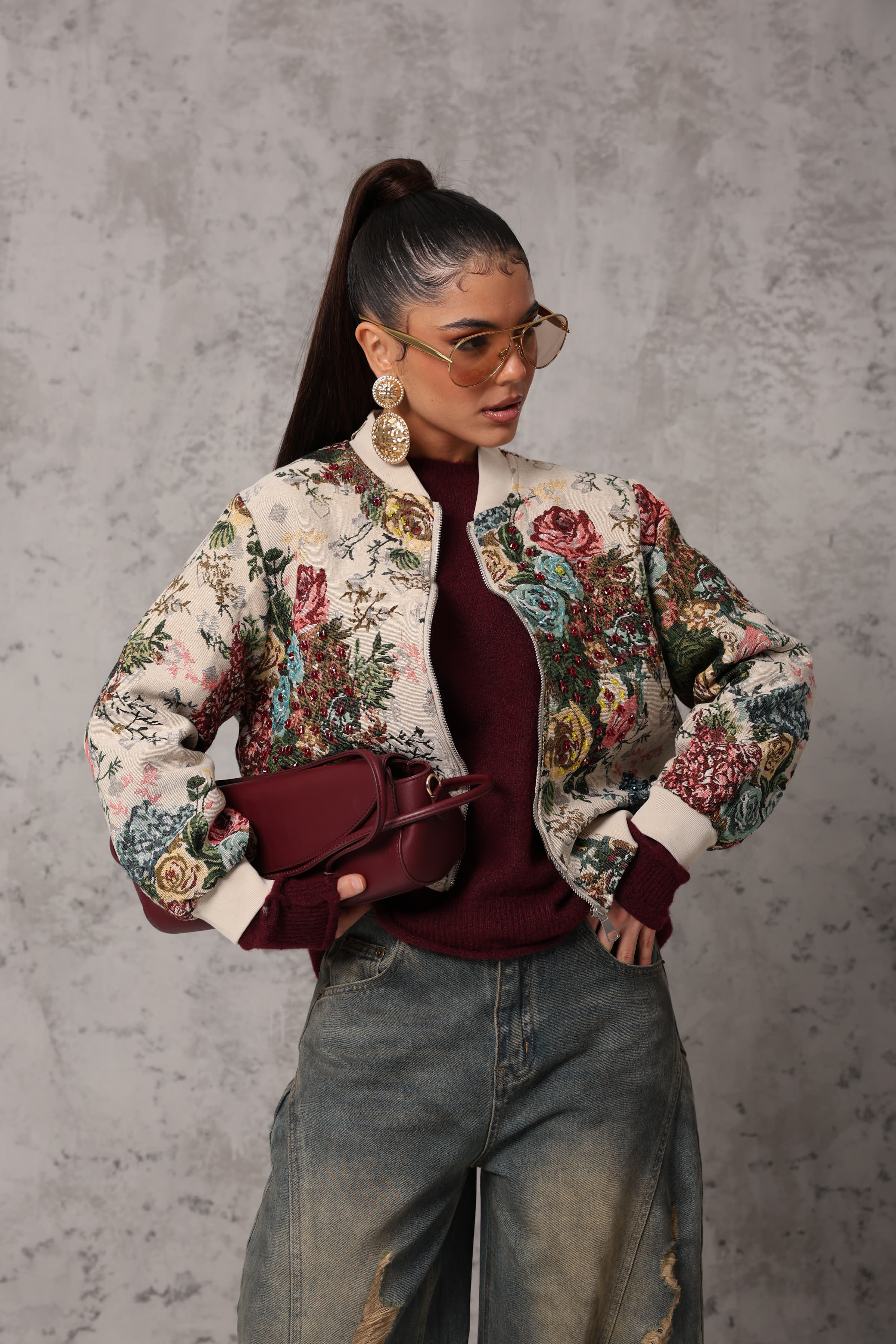 BOMBER KIMERA FIORATO