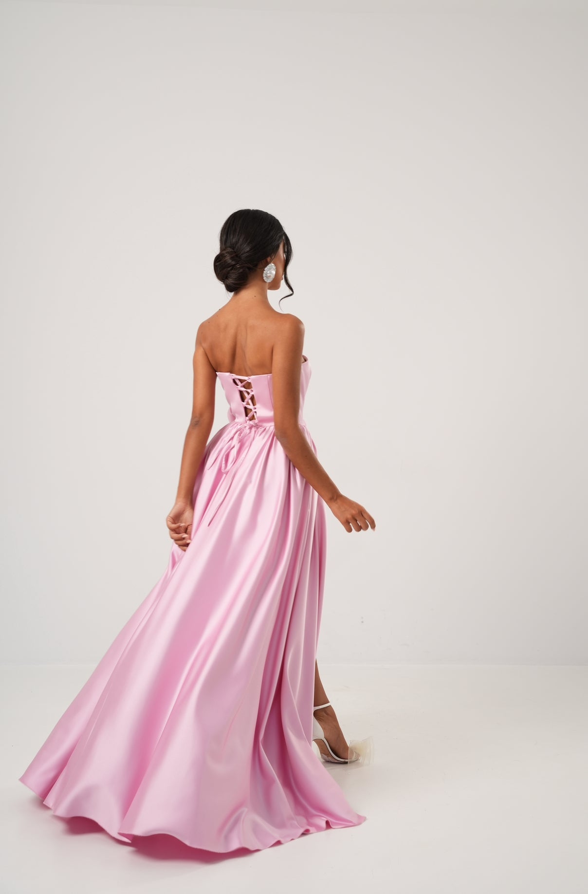 Vestito fiore Romi rosa