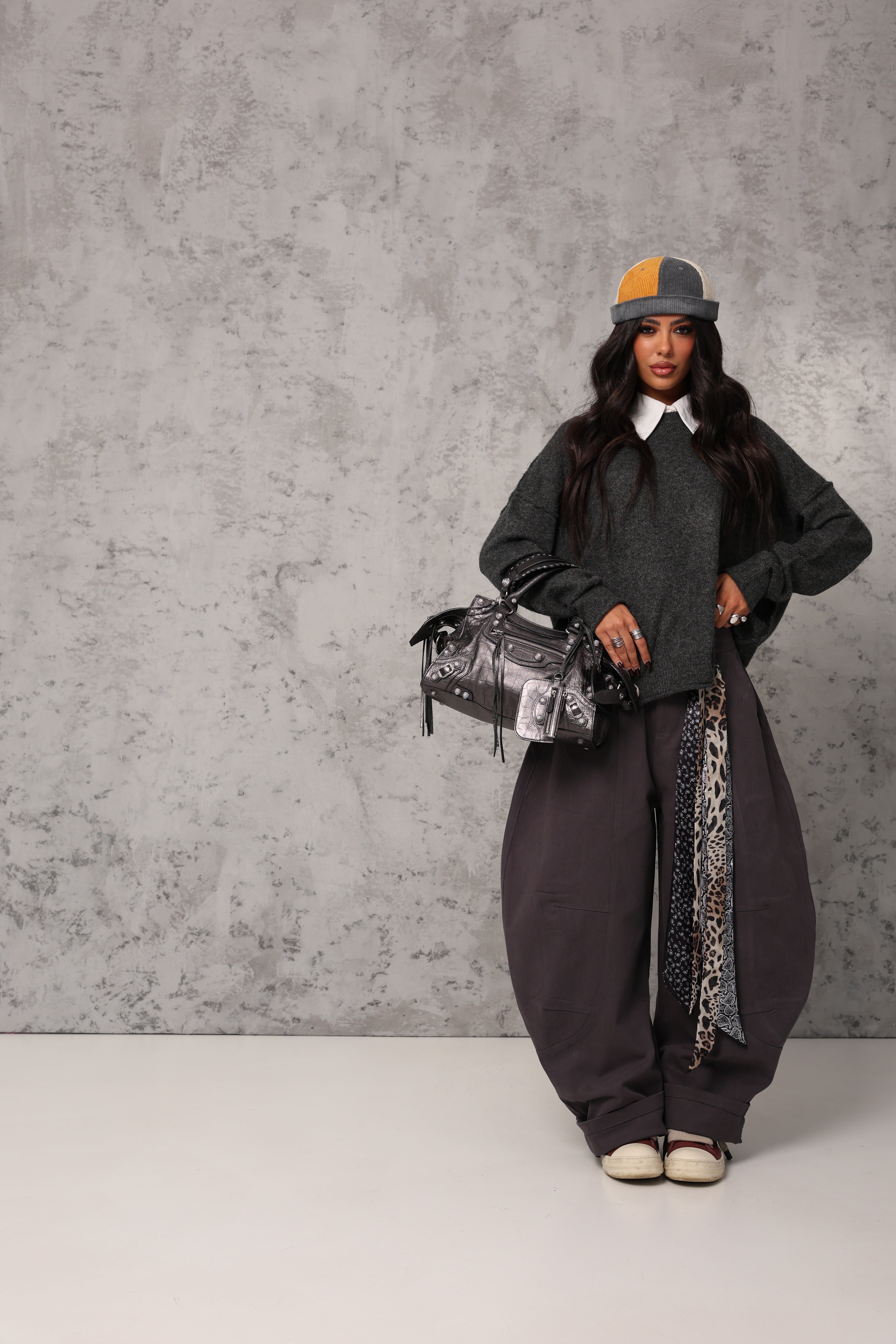 PANTALONI BALLOON ELSIK GRIGI