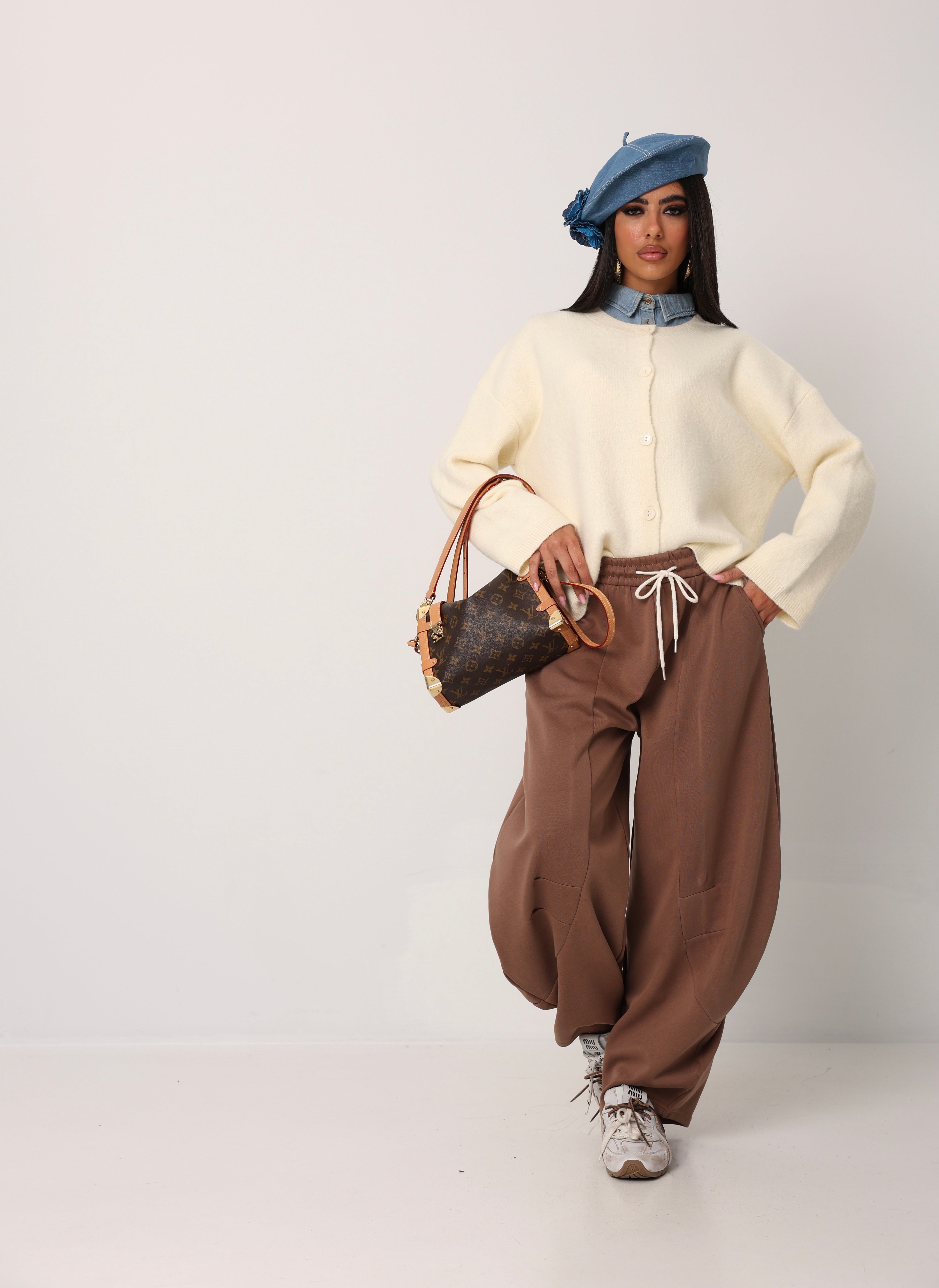 PANTALONI LILLY MARRONI