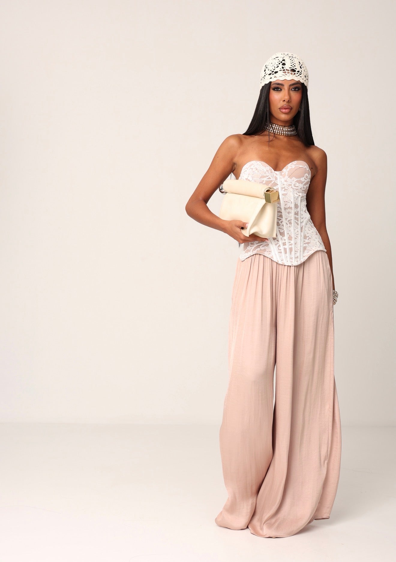 PANTALONI KALINA ROSA ANTICO