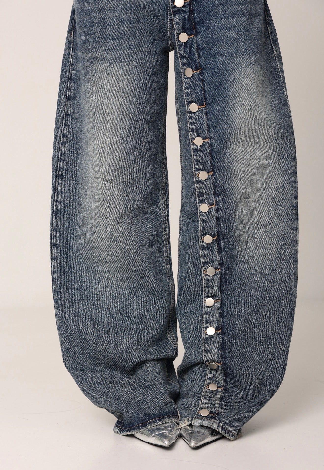 JEANS BOTTONI ZARIA LAVAGGIO MEDIO