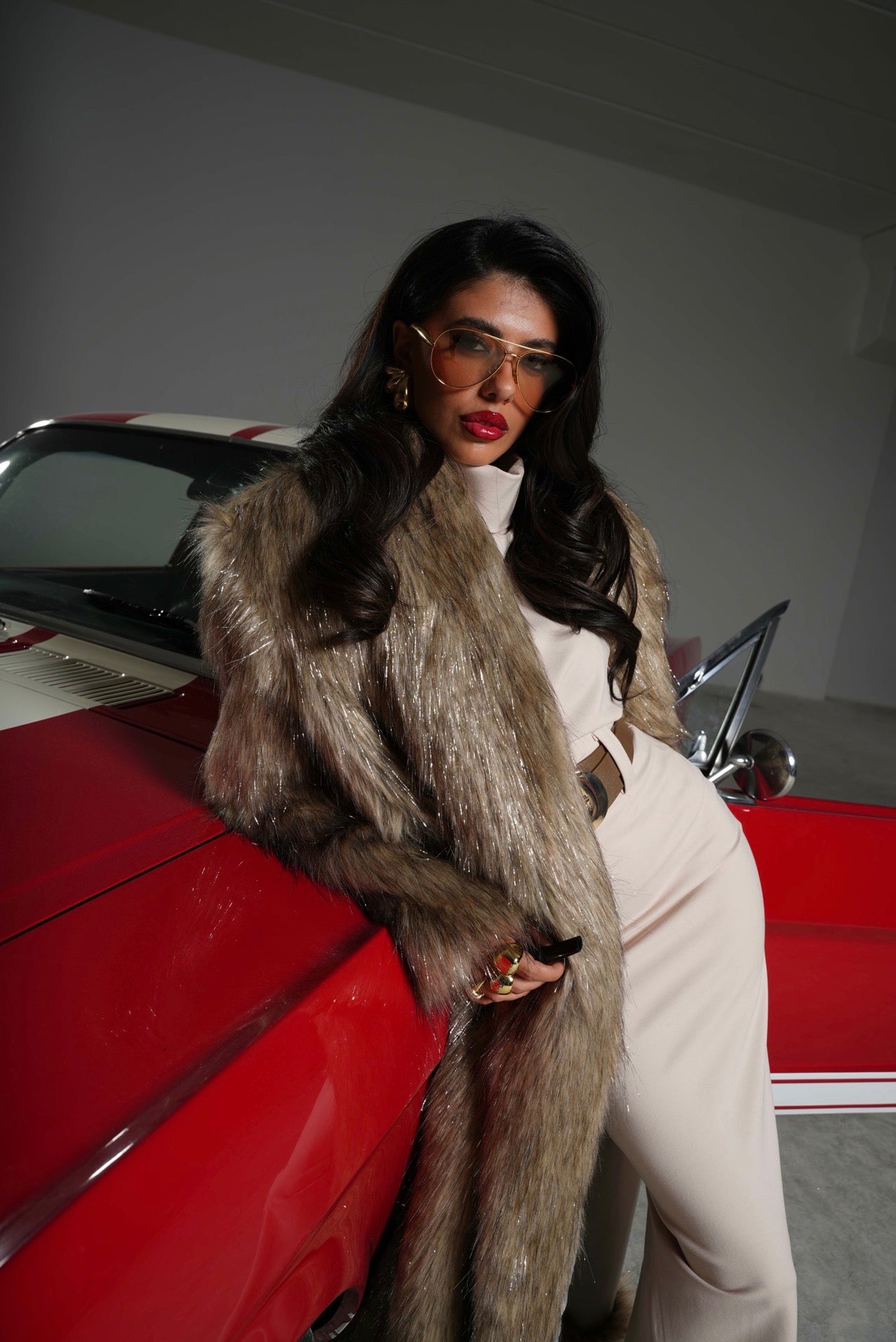 ECO-PELLICCIA MUSTANG BEIGE BY MARZIA MANGO