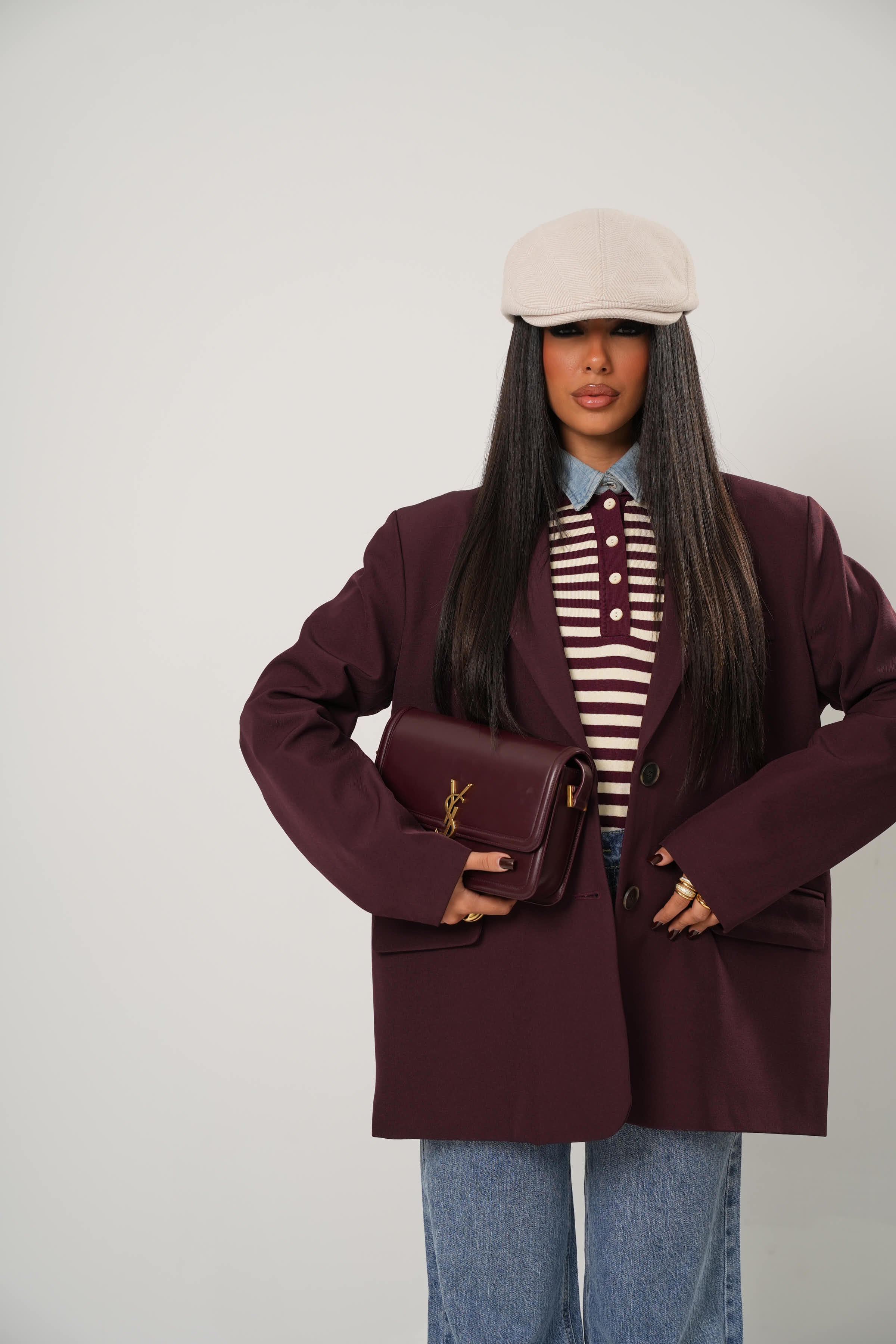 BLAZER GRETA BORDEAUX