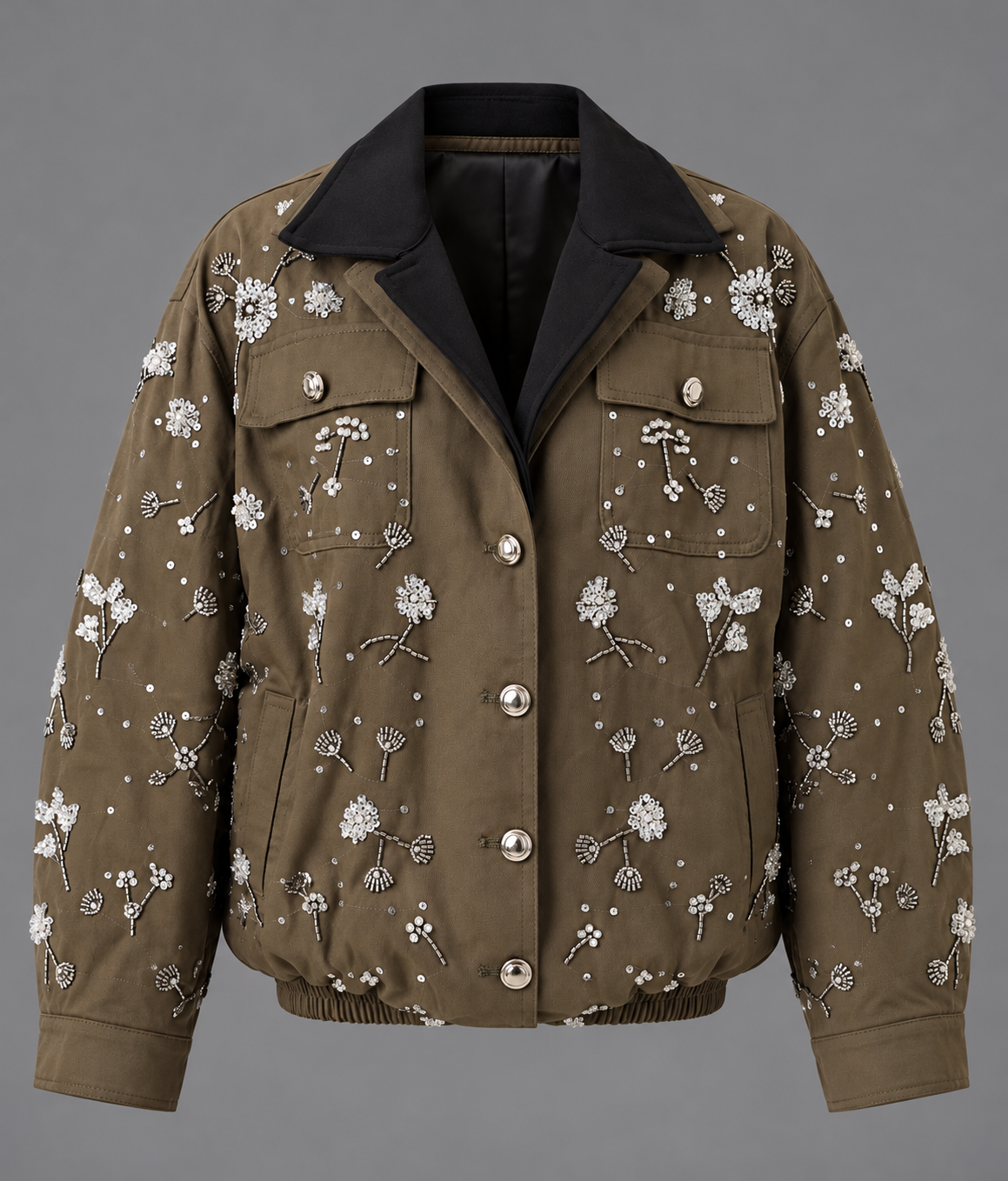 LYANA GREEN FLORAL JACKET
