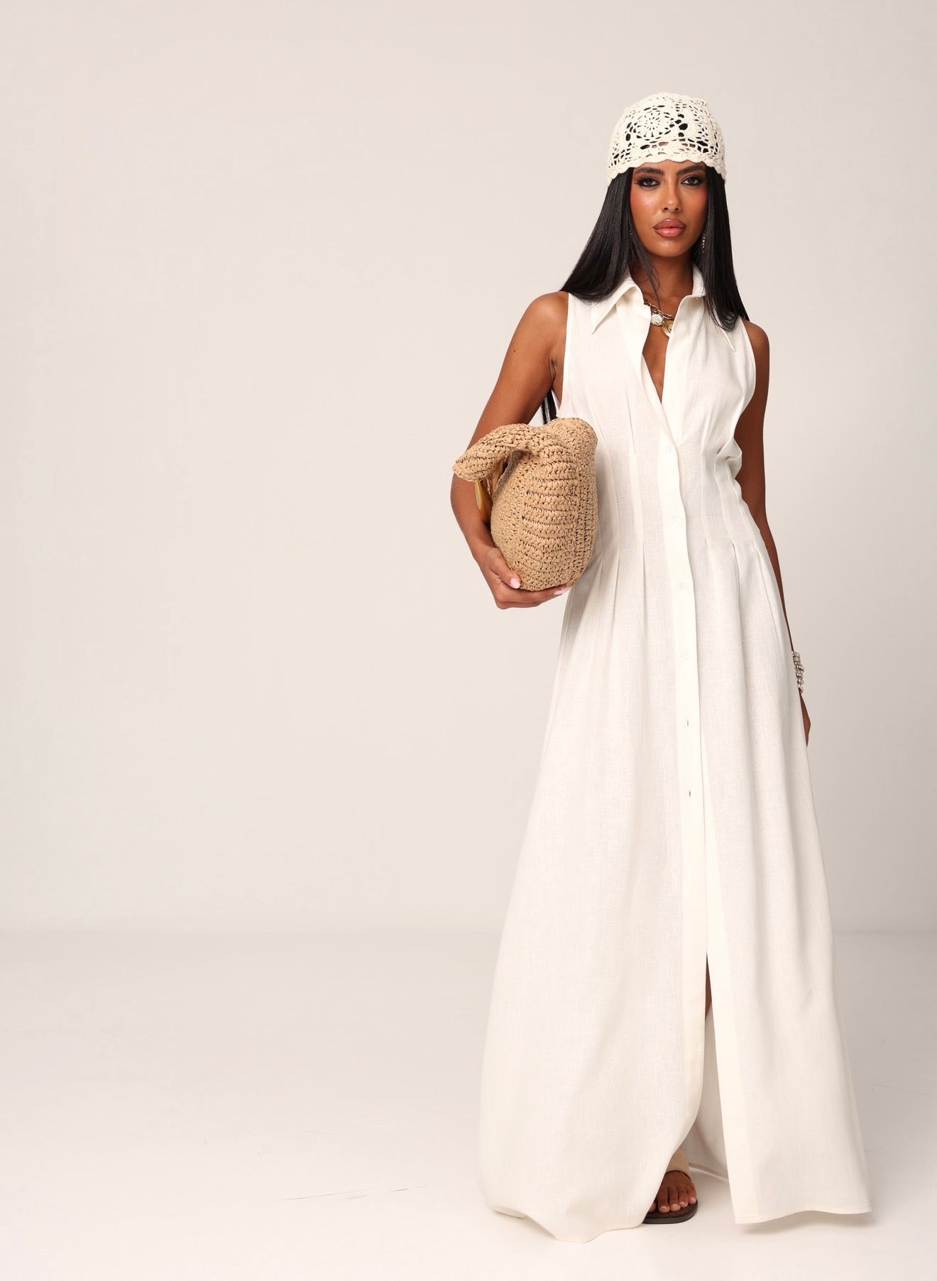 VESTITO GIROMANICA CRYSTAL BIANCO