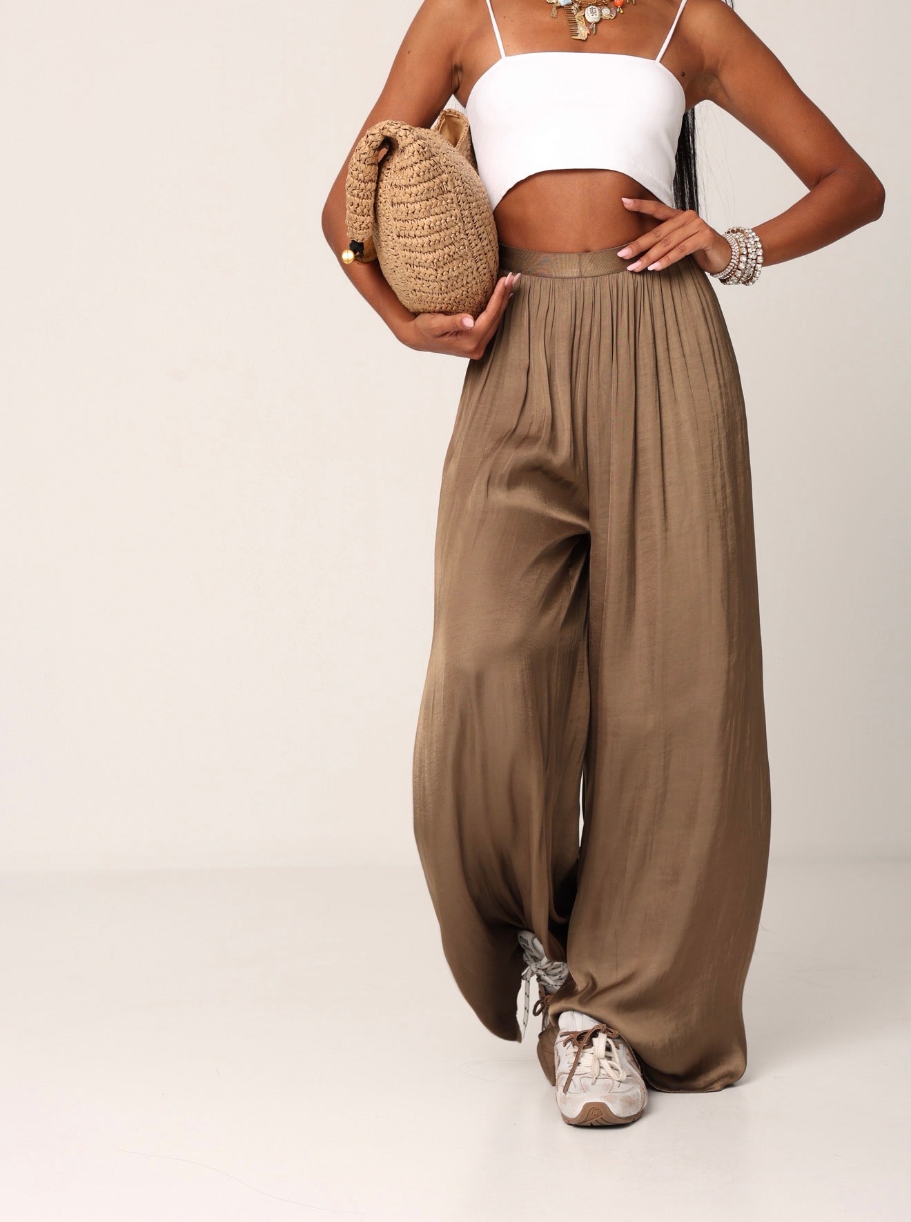 PANTALONI KALINA KHAKI
