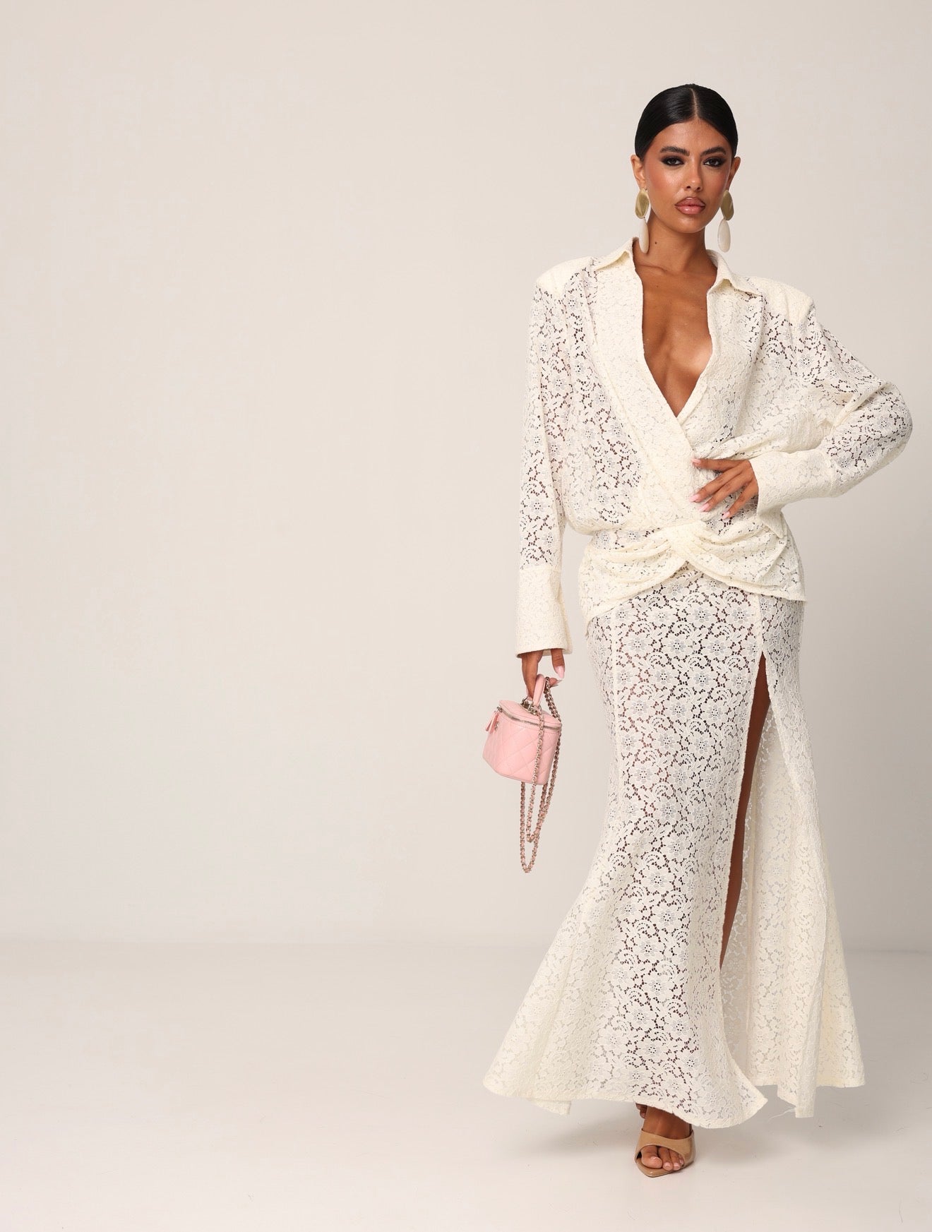 VESTITO PIZZO LILITH PANNA