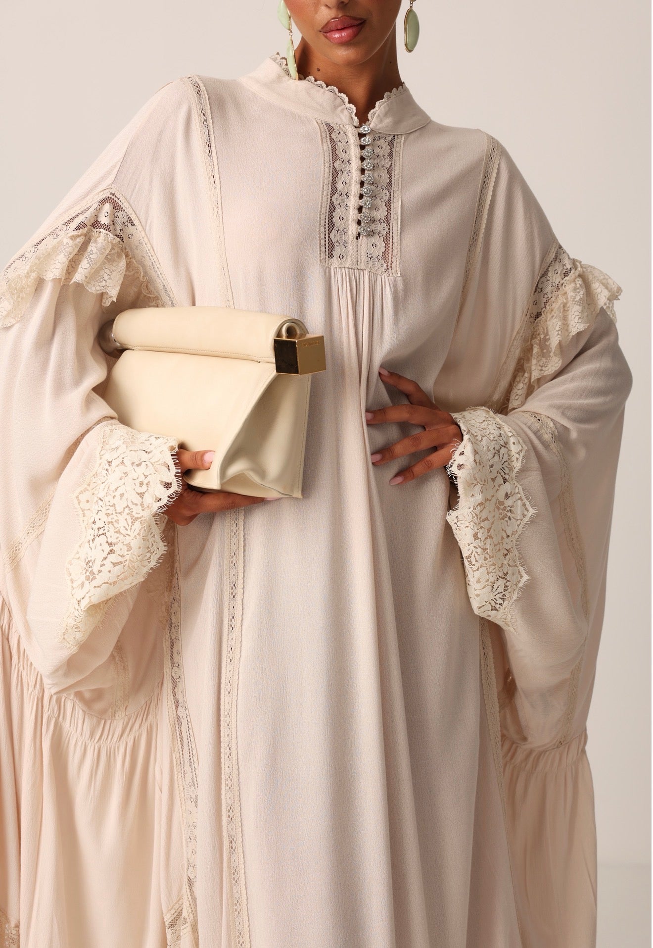 MAXI DRESS CARLOTTA BEIGE + SOTTANA