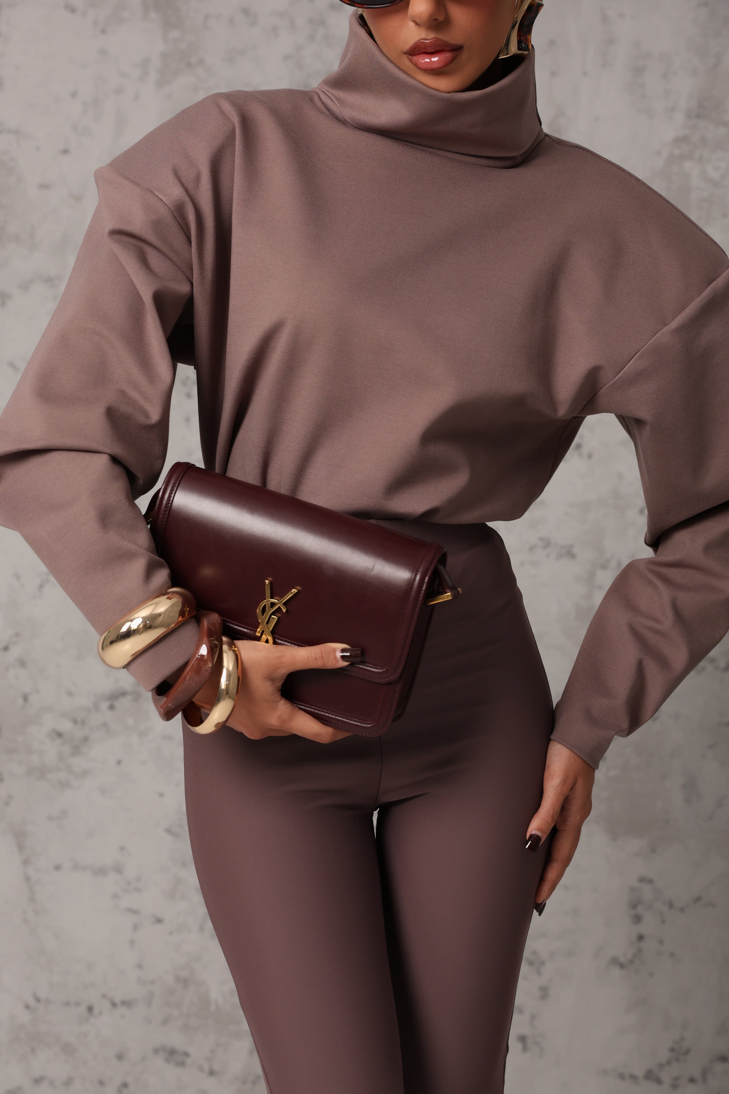 MAGLIA SPALLINE BARDOT CAPPUCCINO BY MARZIA MANGO