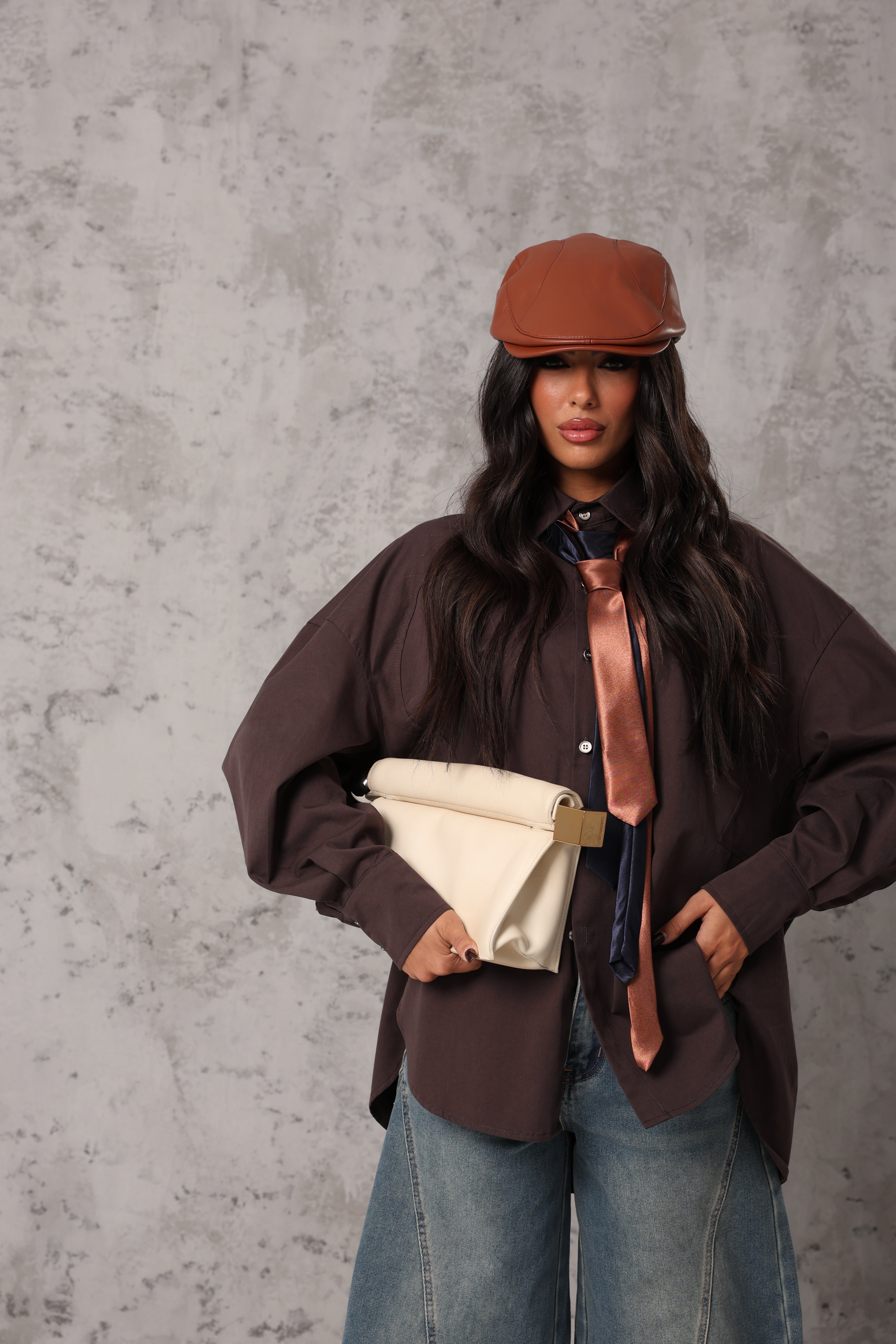 CAMICIA YURI GRIGIO ANTRACITE + CRAVATTE