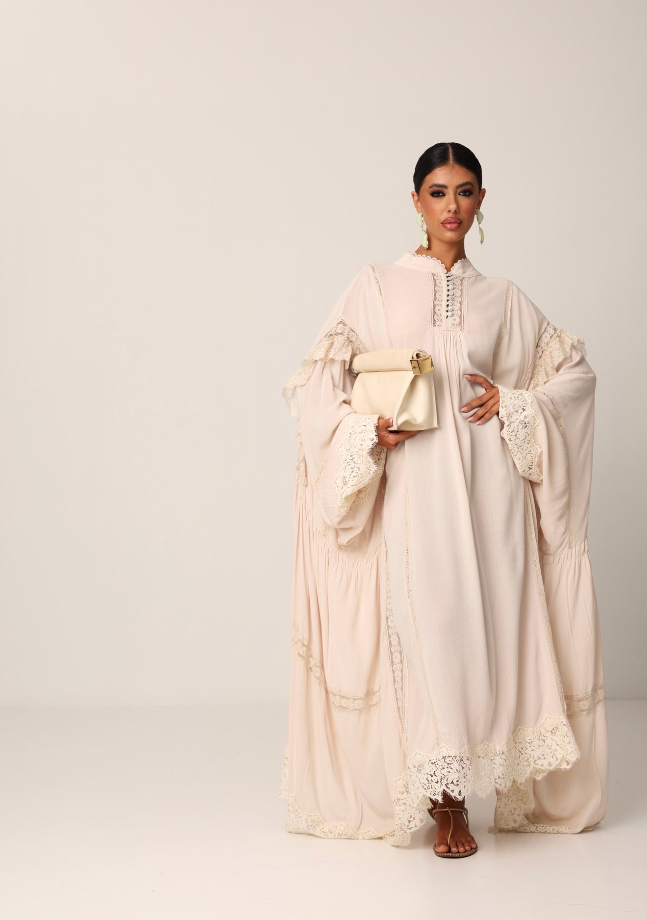 MAXI DRESS CARLOTTA BEIGE + SOTTANA