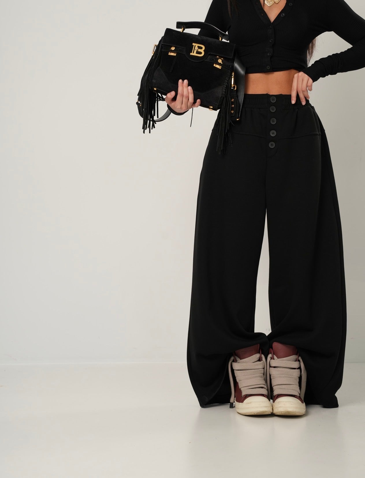 PANTATUTA BOTTONCINI TALIA NERI