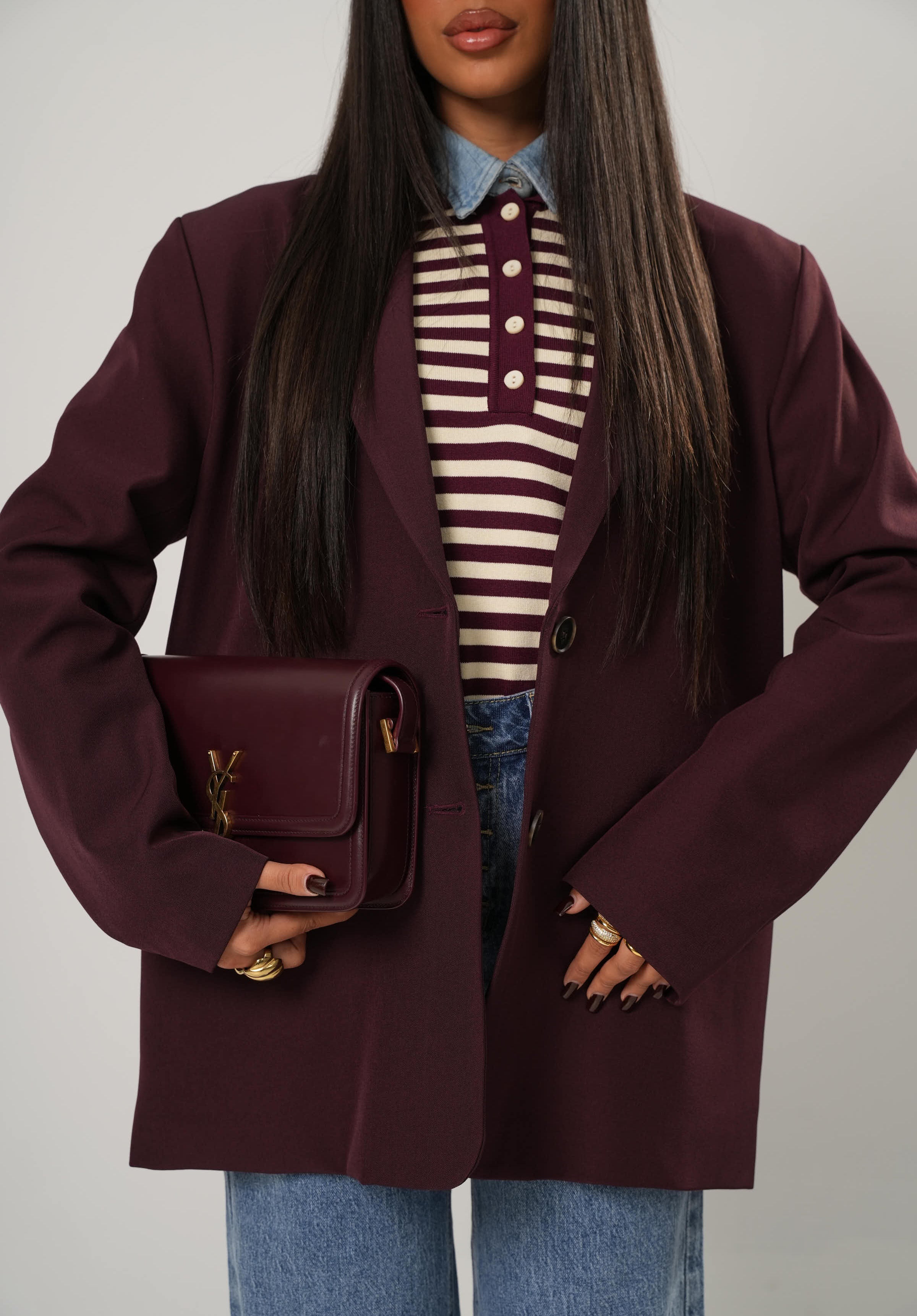 BLAZER GRETA BORDEAUX