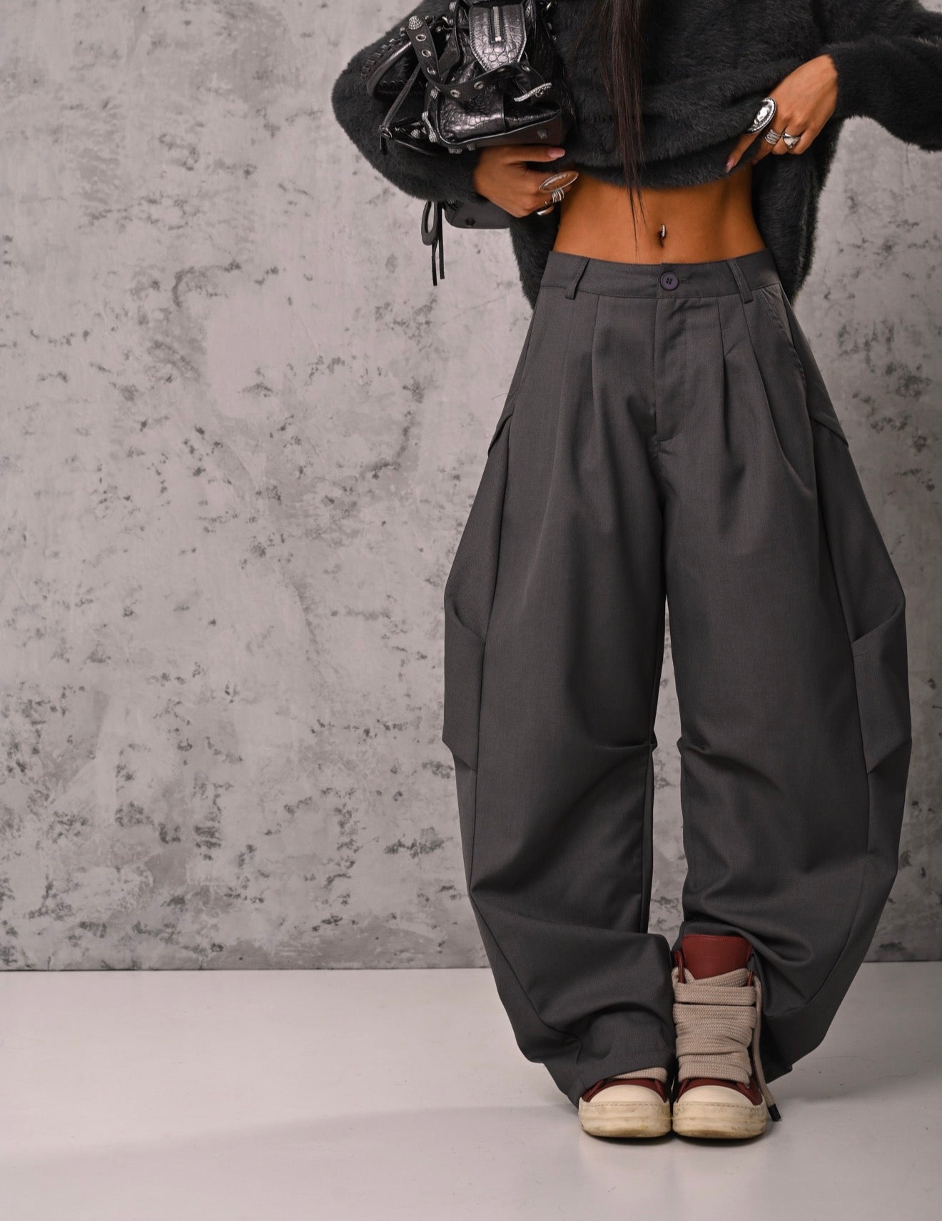 PANTALONI PUFFY GRIGI