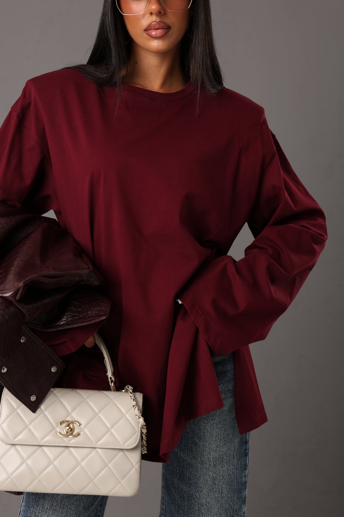 MAGLIA SPALLINE ZAYN BORDEAUX