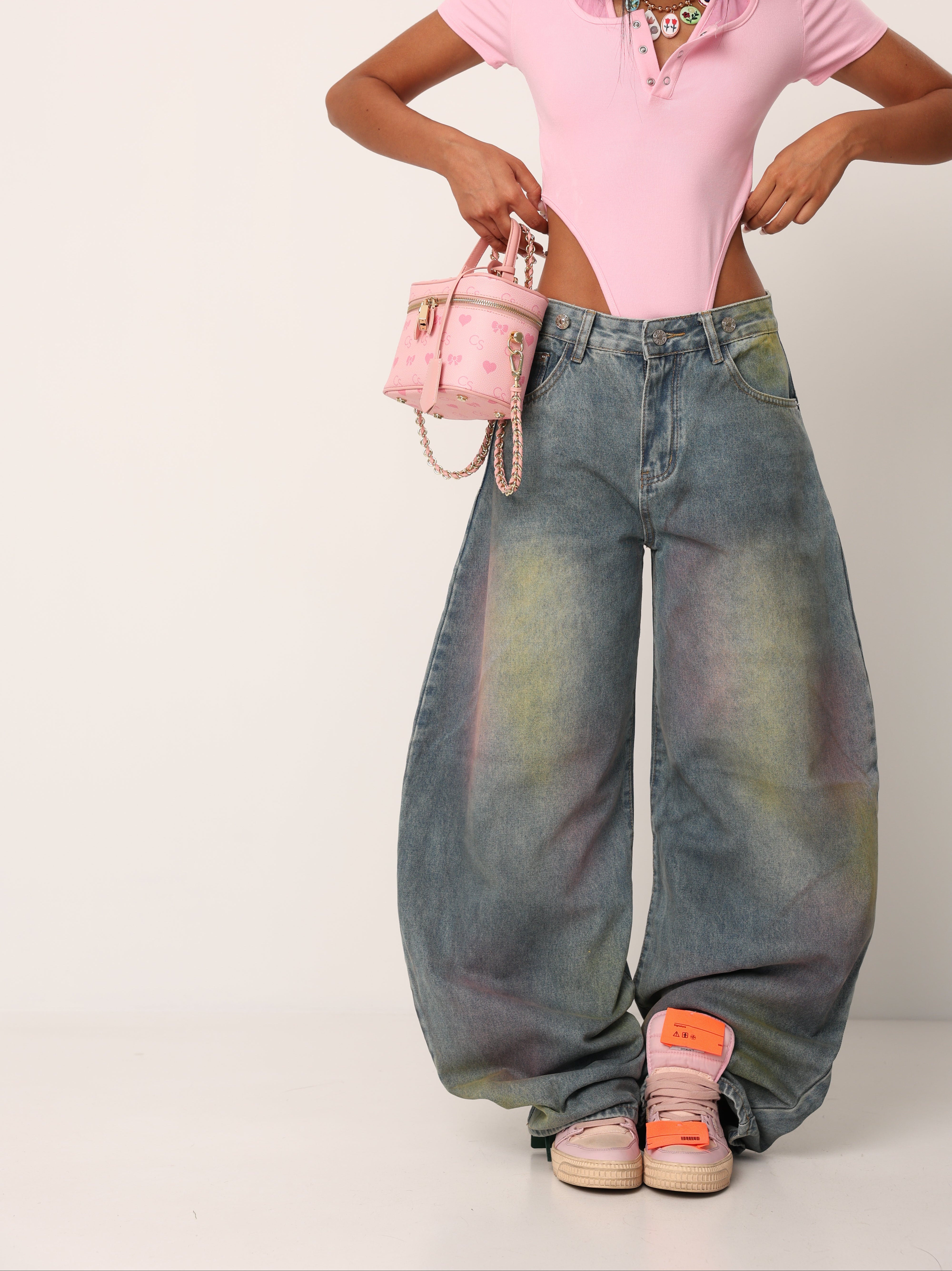 JEANS BALLOON LINNET SFUMATURE COLORATE
