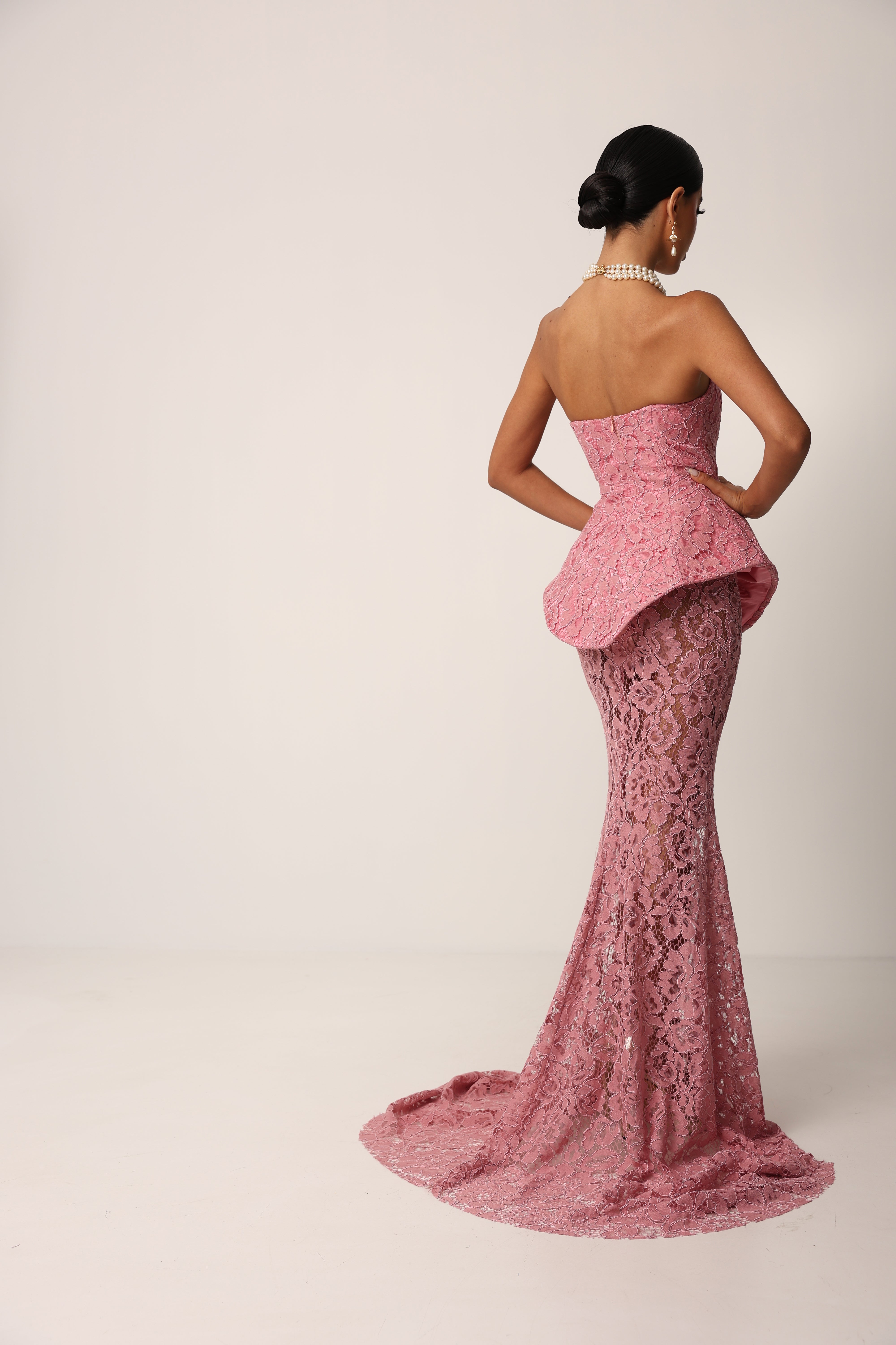 VESTITO PIZZO POP-UP ROSA BY MARZIA MANGO