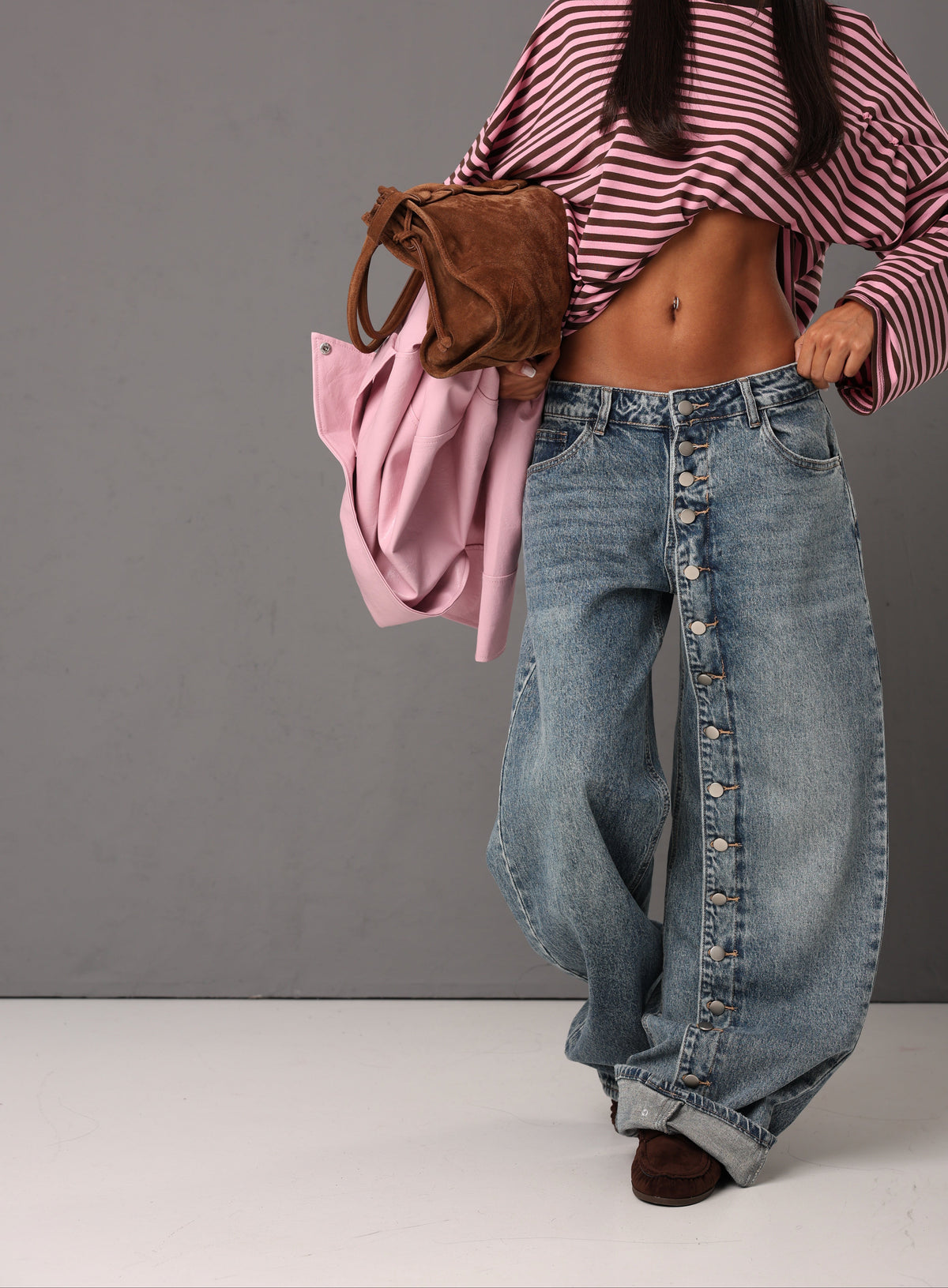 JEANS BOTTONI ZARIA LAVAGGIO MEDIO