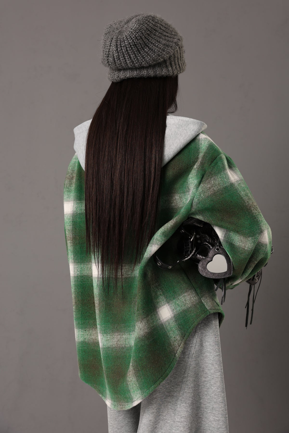 GIACCA TARTAN YVETTE VERDE