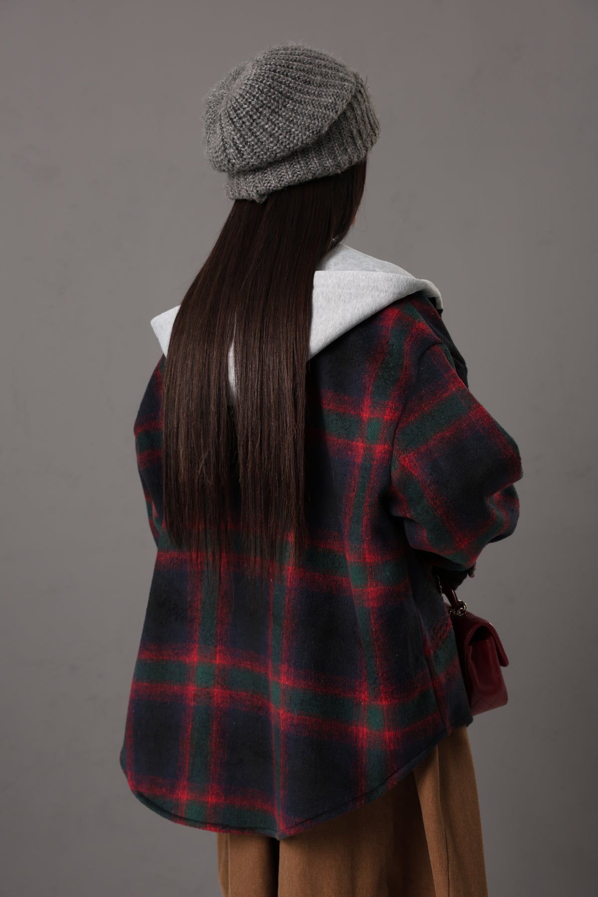 GIACCA TARTAN YVETTE BLU