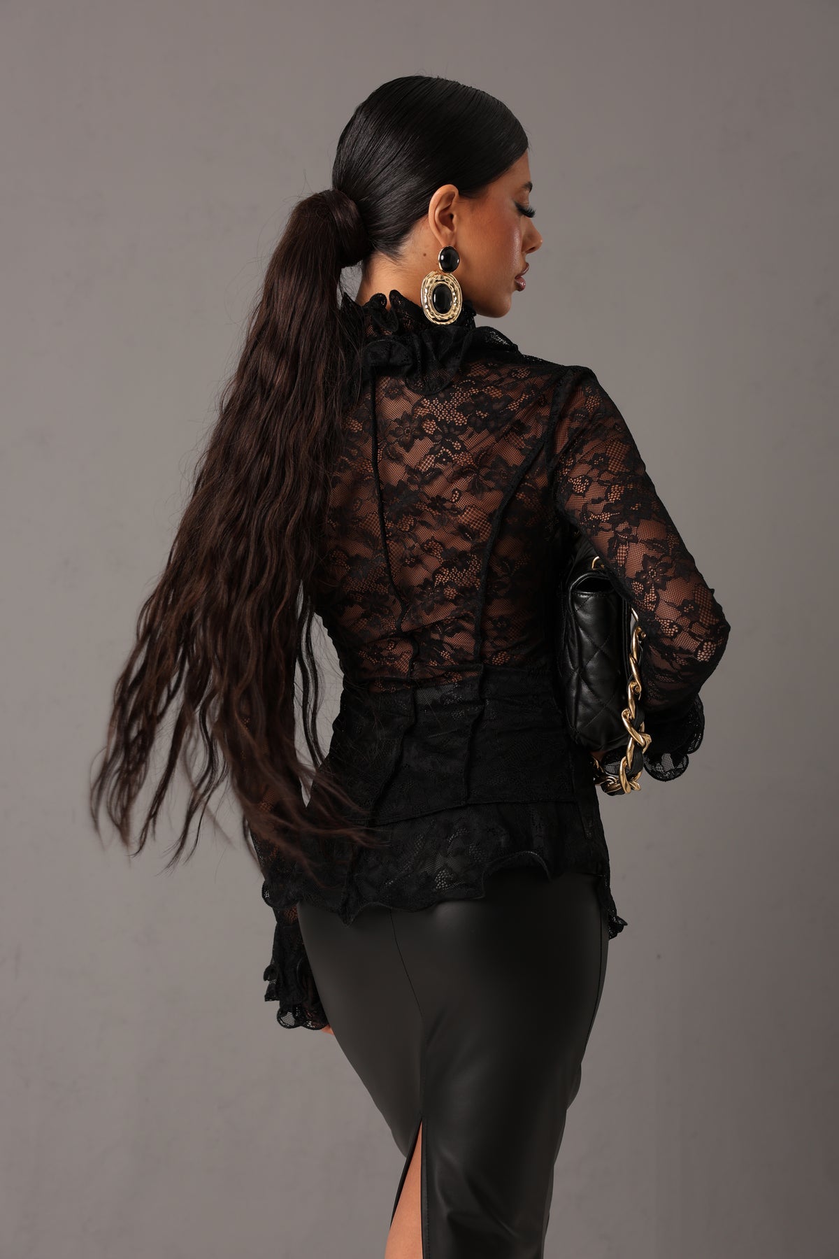 BLUSA PIZZO MOENA NERA