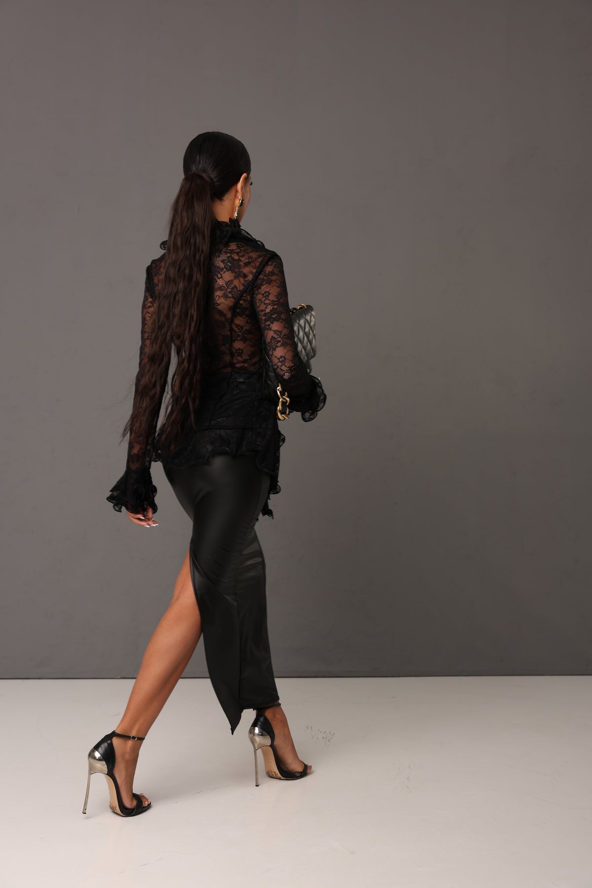 LONGUETTE ECOPELLE HALINA NERO