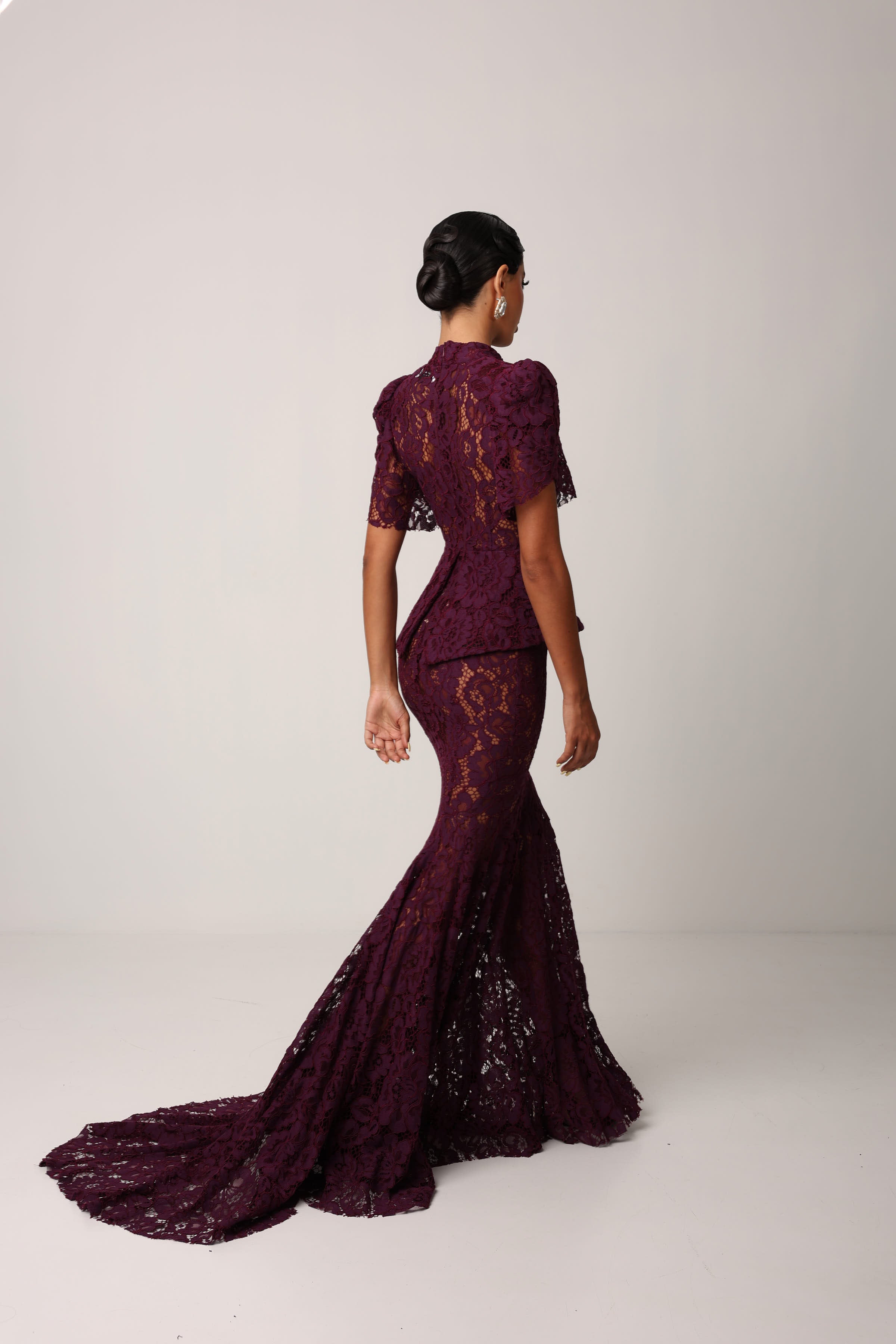 VESTITO PROMISE BORDEAUX BY MARZIA MANGO