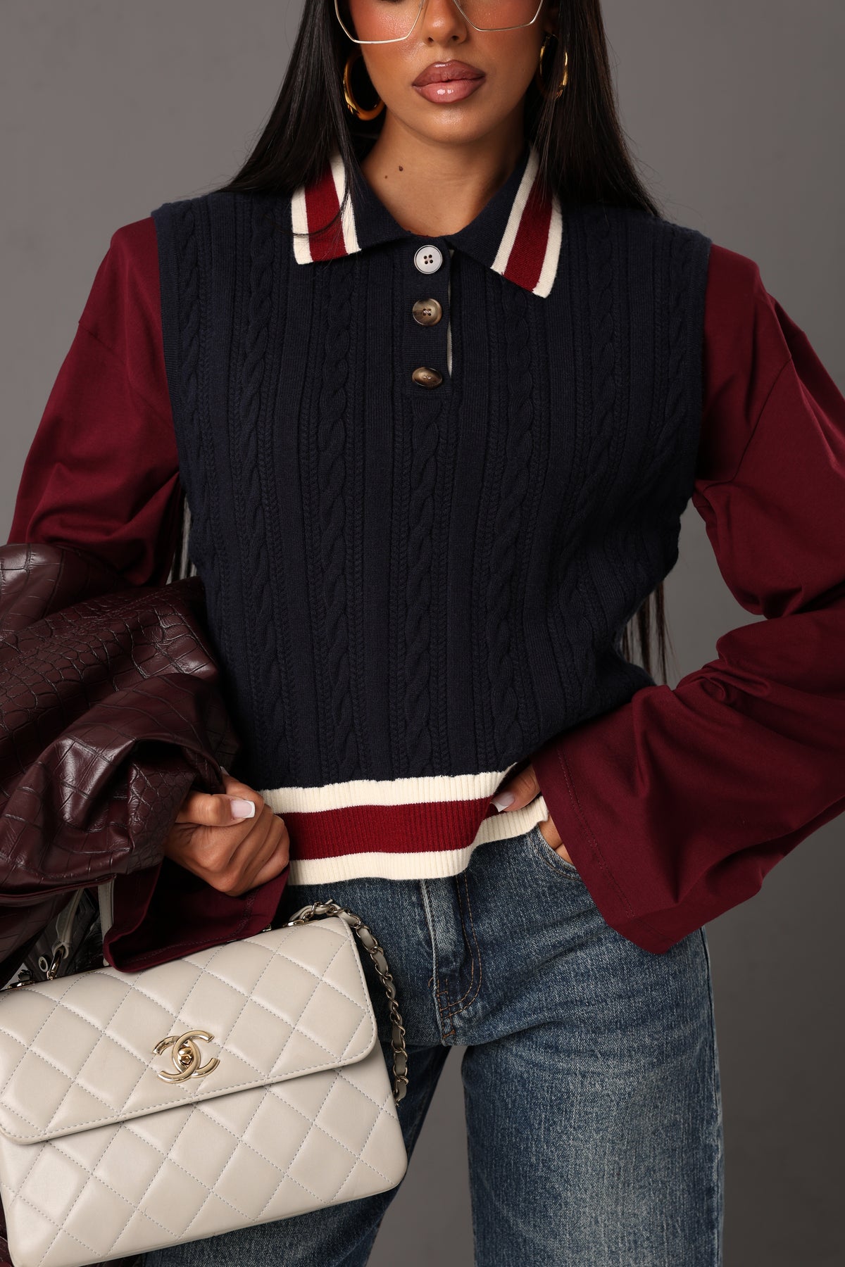 POLO TRECCIA RALPH BLU NAVY