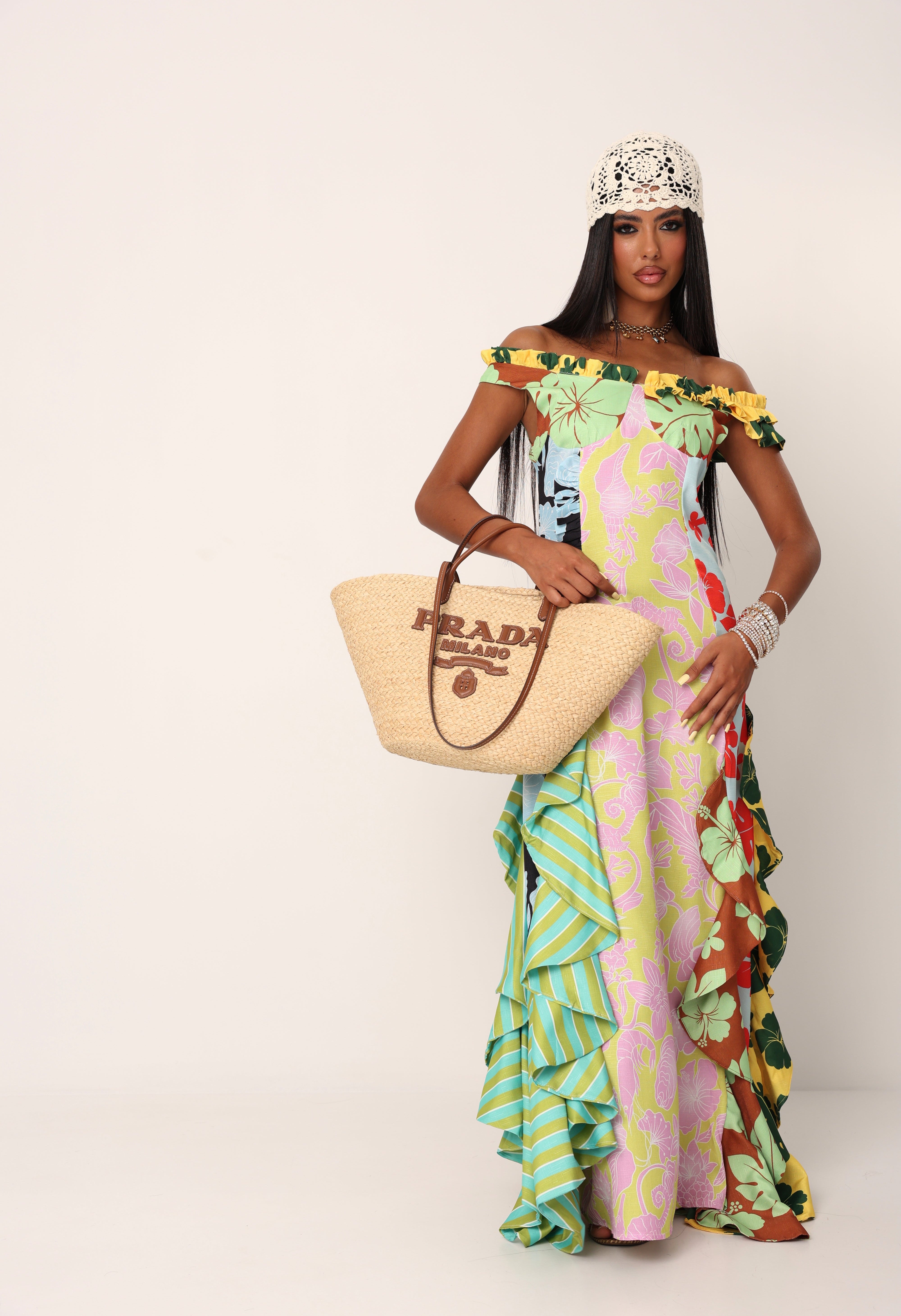 VESTITO FIORATO NINFEA MULTICOLOR
